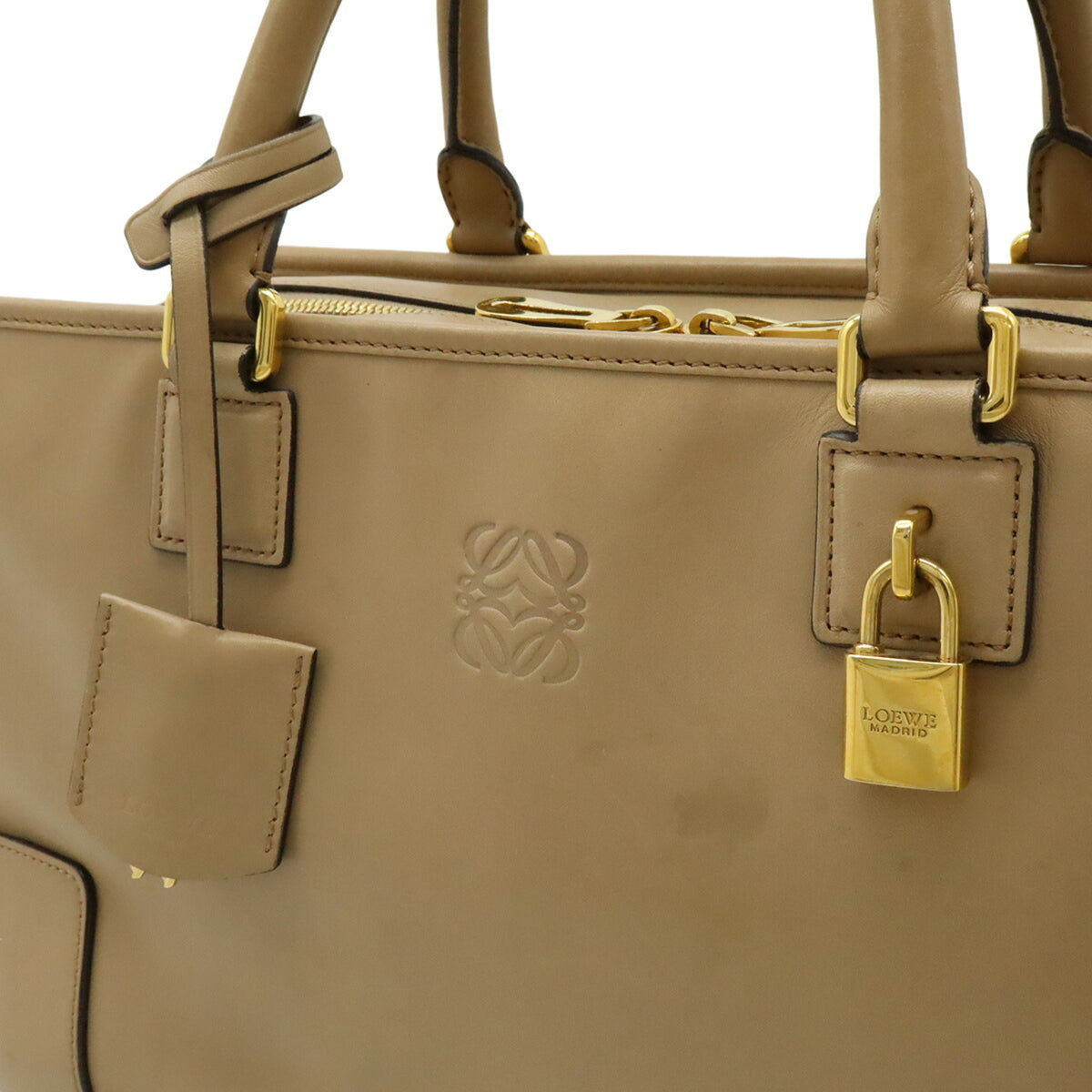 Loewe Beige Leather Handbag (Pre-Owned)