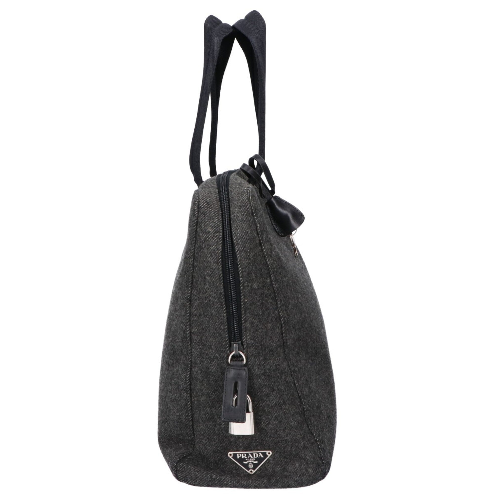 Prada Felt Handbag (Pre-Owned)