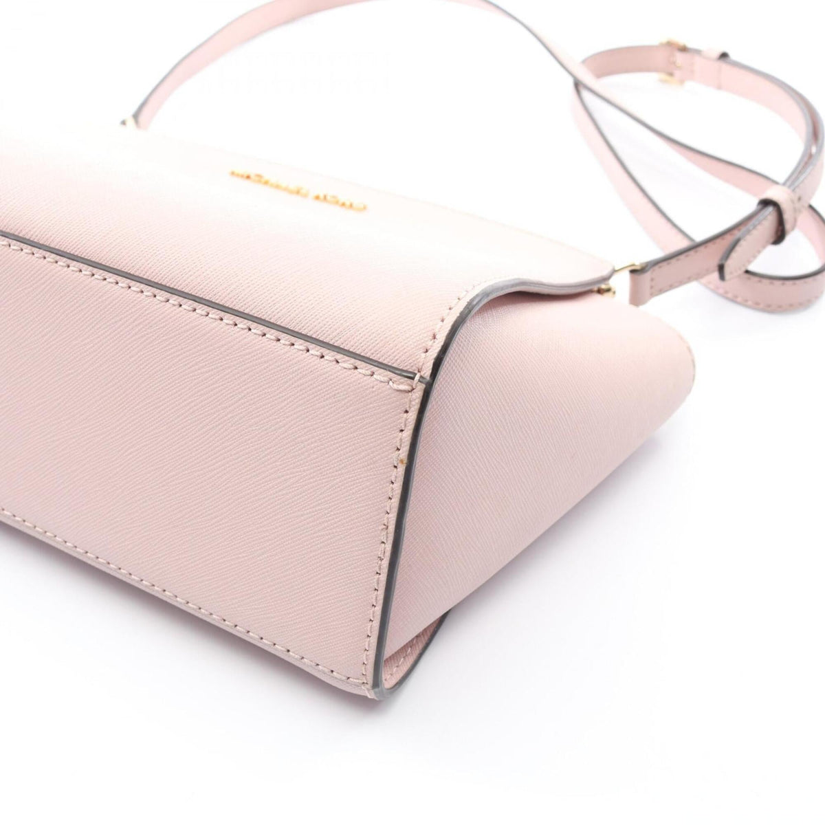 Michael Kors Pink Leather Handbag Pochette Shoulder Bag (Pre-Owned)