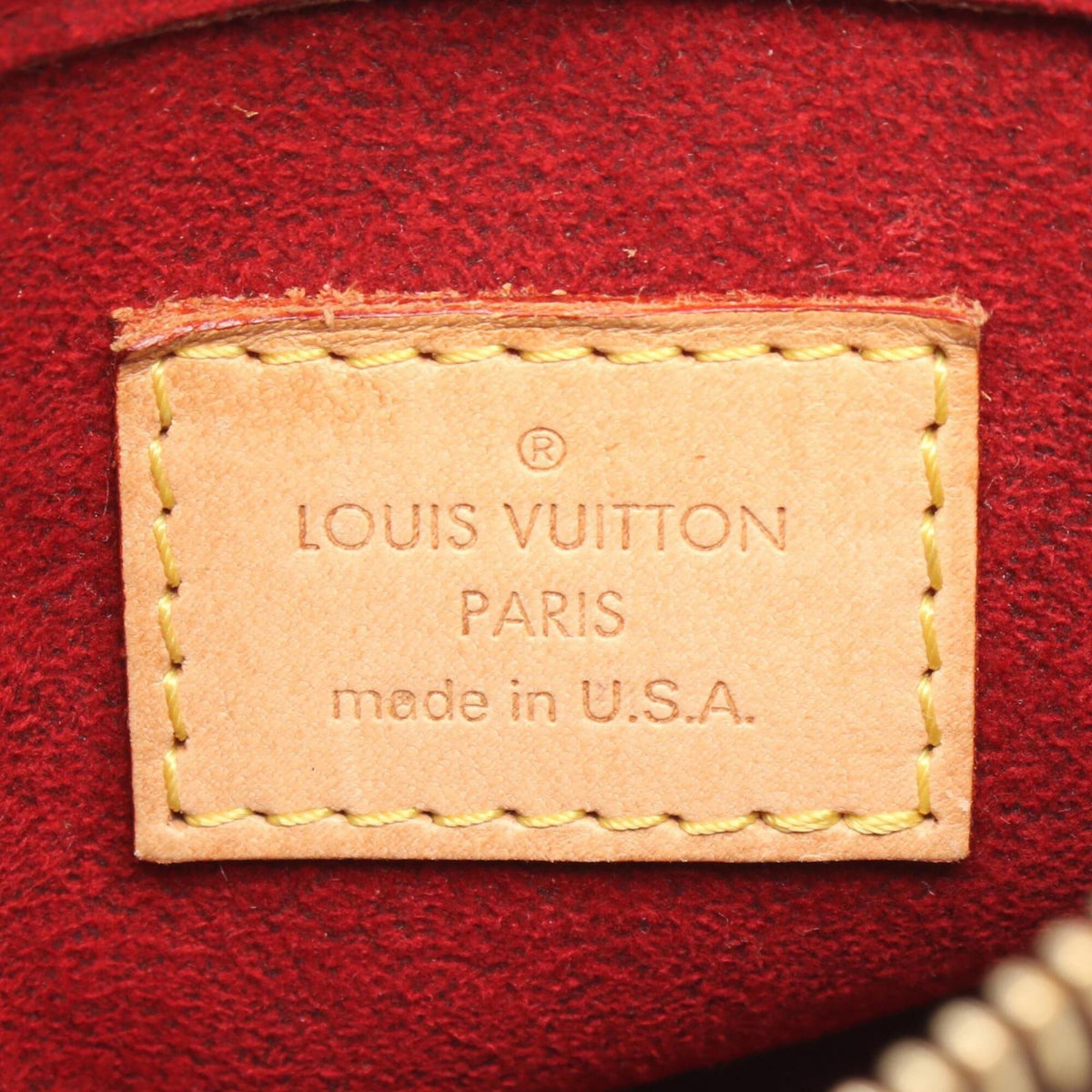 Louis Vuitton Brown Monogram Coated Canvas Leather Handbag Shoulder Bag (Pre-Owned)