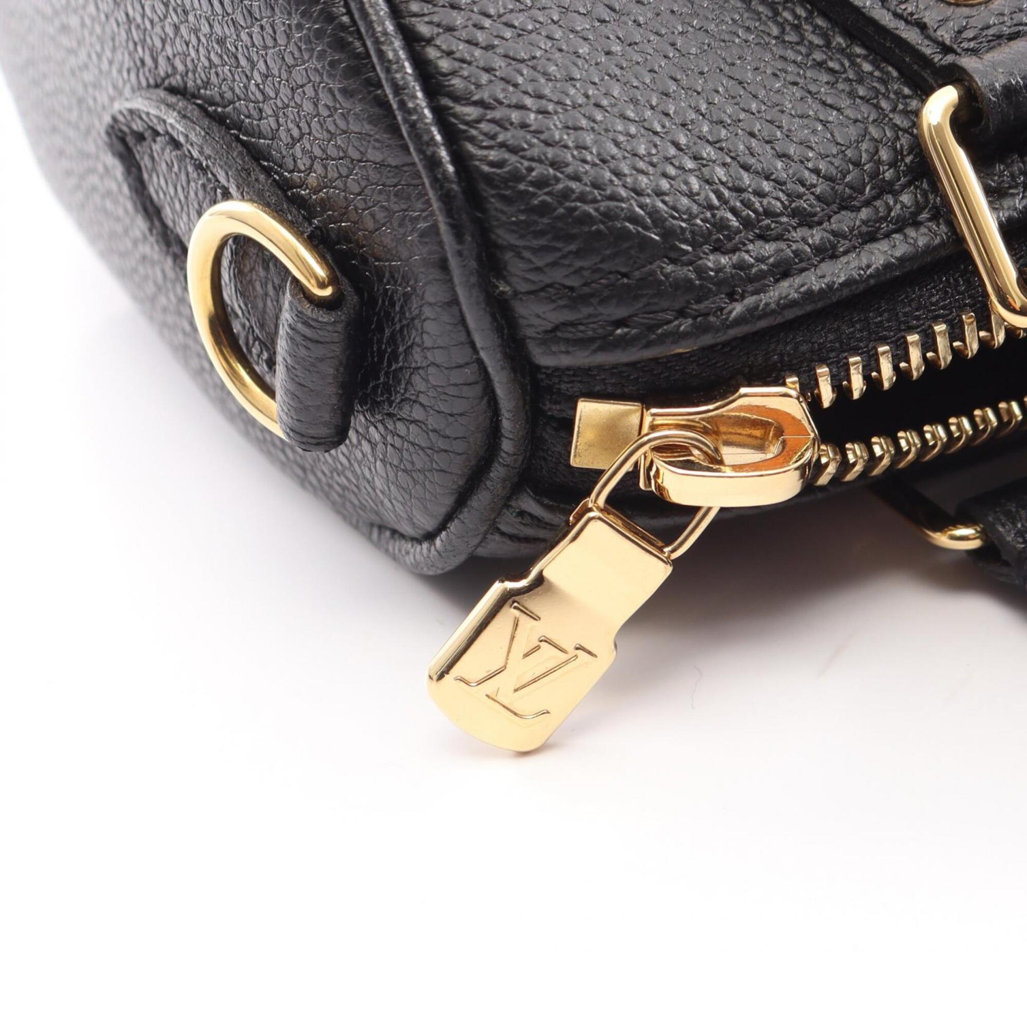 Louis Vuitton Beige Bicolor Black Monogram Empreinte Leather Handbag (Pre-Owned)