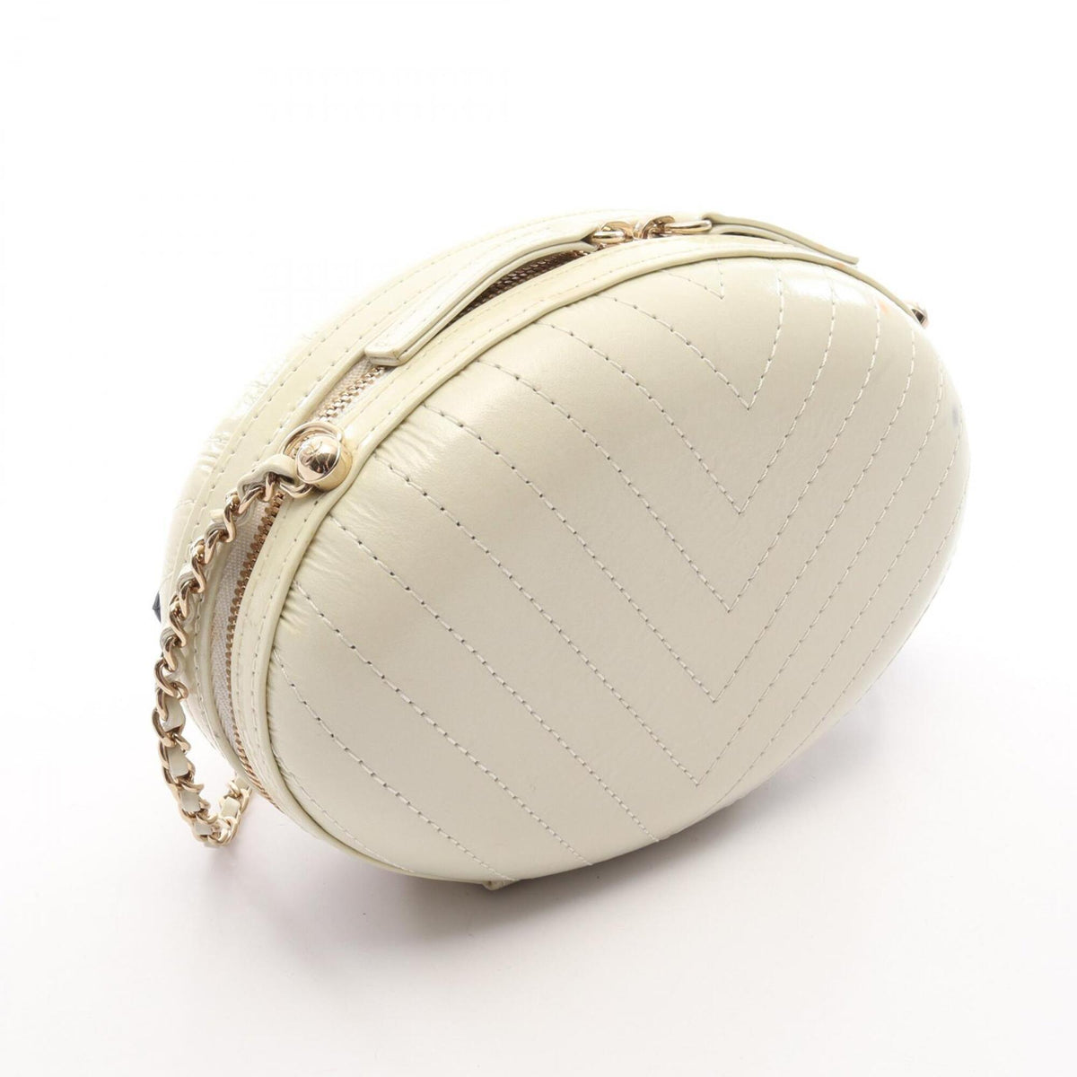 Chanel Beige Multi-Color Leather Shoulder Bag (Pre-Owned)