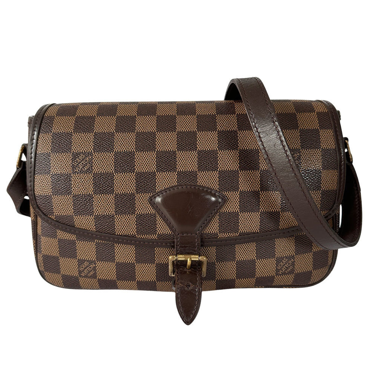 Louis Vuitton Brown Damier Canvas Handbag Shoulder Bag (Pre-Owned)