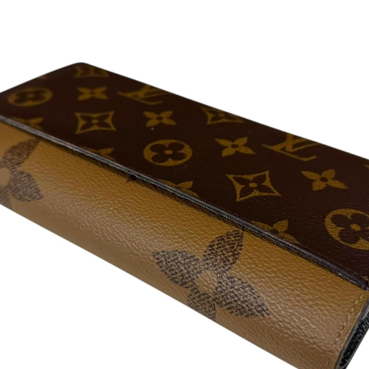 Louis Vuitton Monogram Brown Monogram Canvas Monogram Reverse Long Wallet (Bi-Fold) (Pre-Owned)