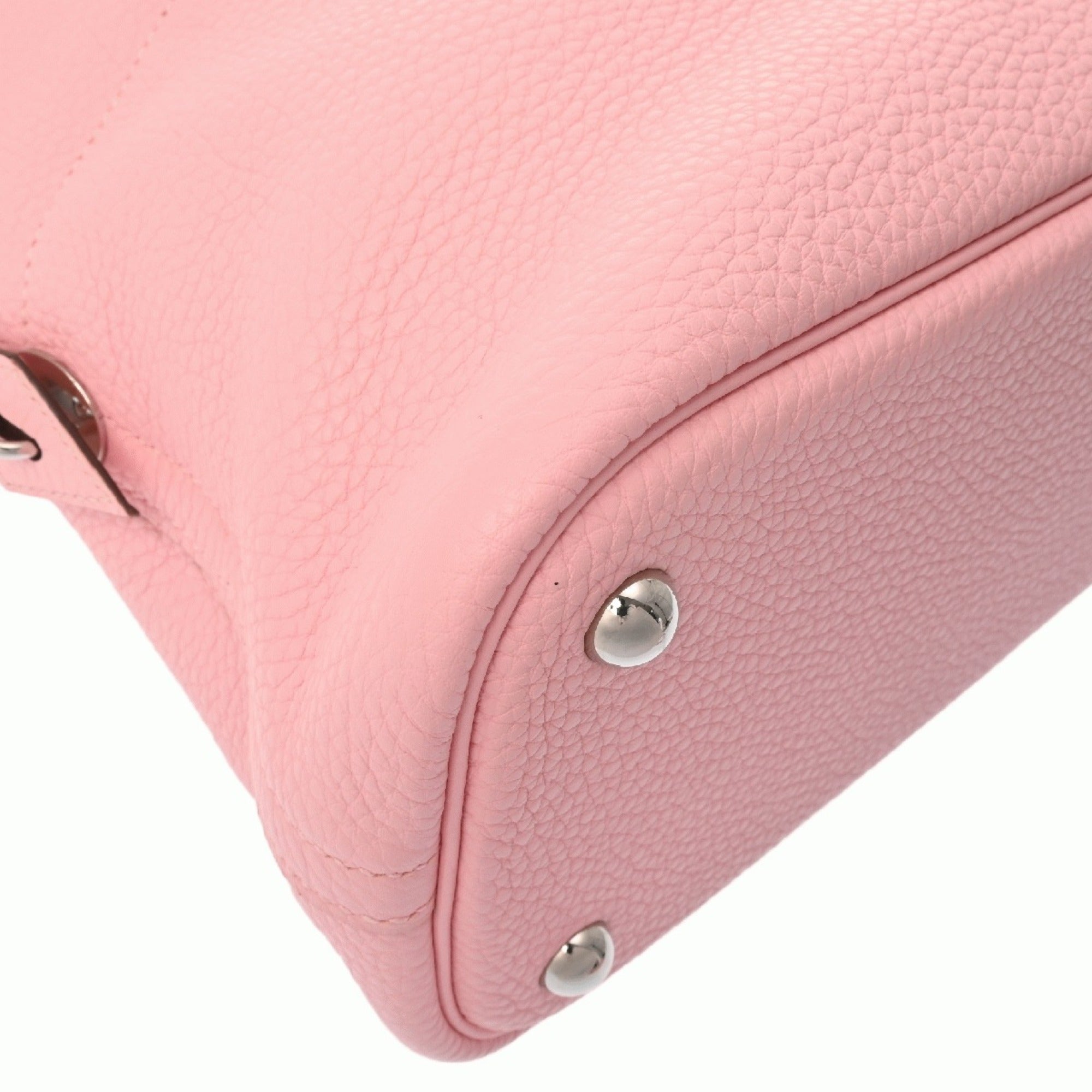 Hermes Bolide Rose Sakura Taurillon Clemence Leather Handbag (Pre-Owned)