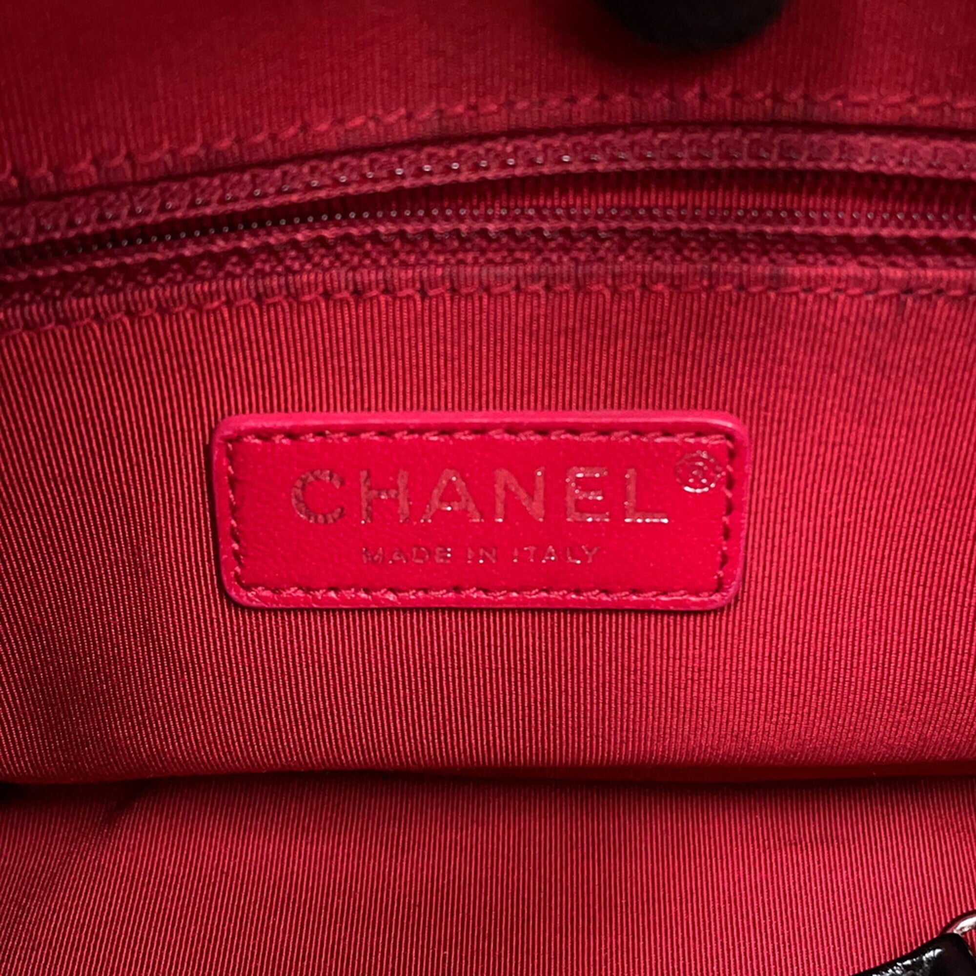Chanel Gabriel Black Handbag Shoulder Bag (Pre-Owned)