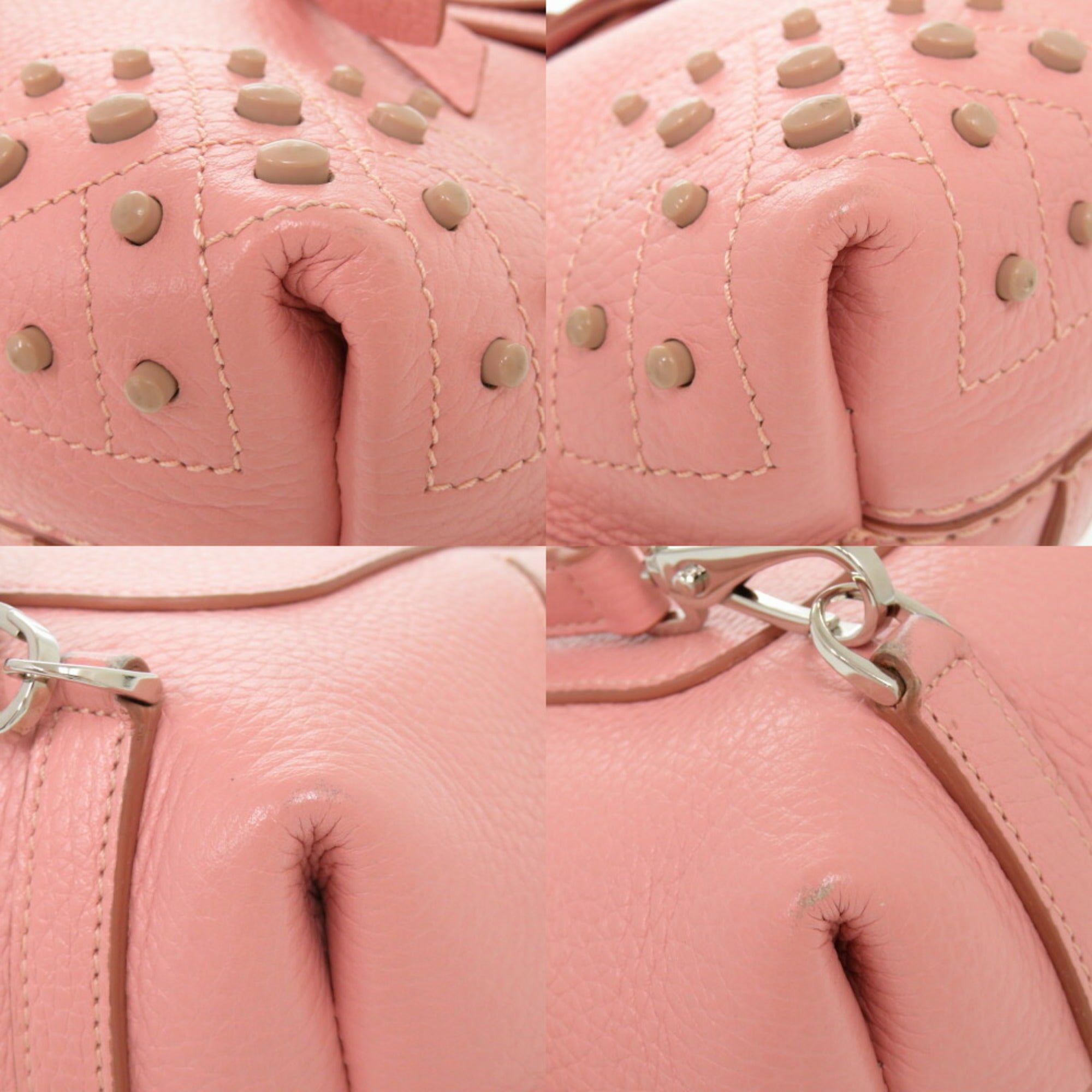 Tod's Pink Leather Handbag (Pre-Owned)