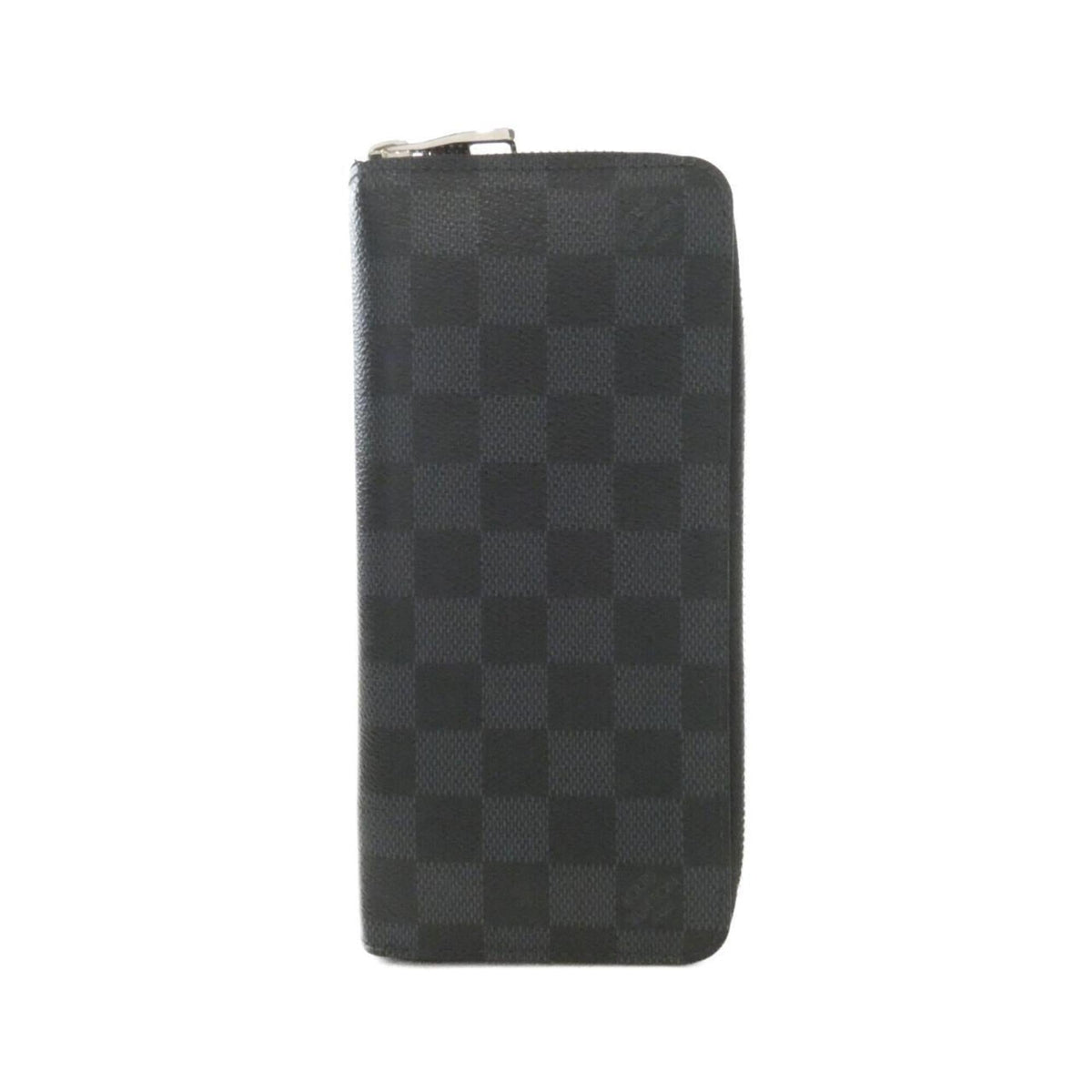 Louis Vuitton Black Coated Canvas Long Wallet (Bi-Fold) (Pre-Owned)