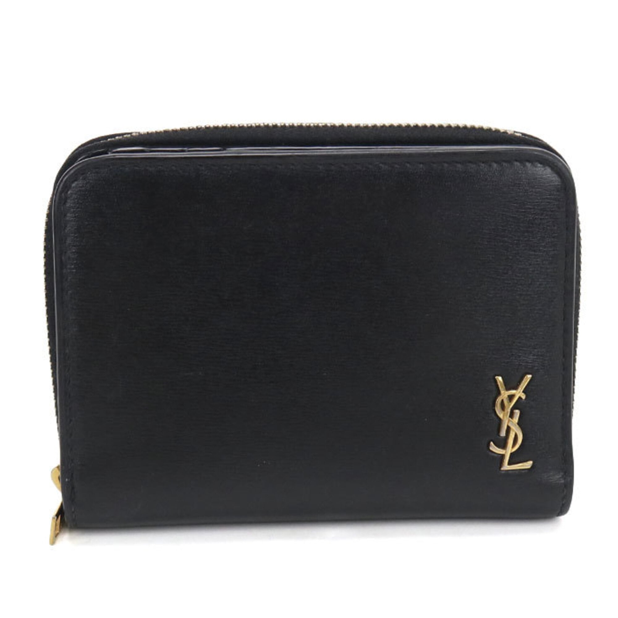 Saint Laurent Black Leather Wallet (Bi-Fold) (Pre-Owned)