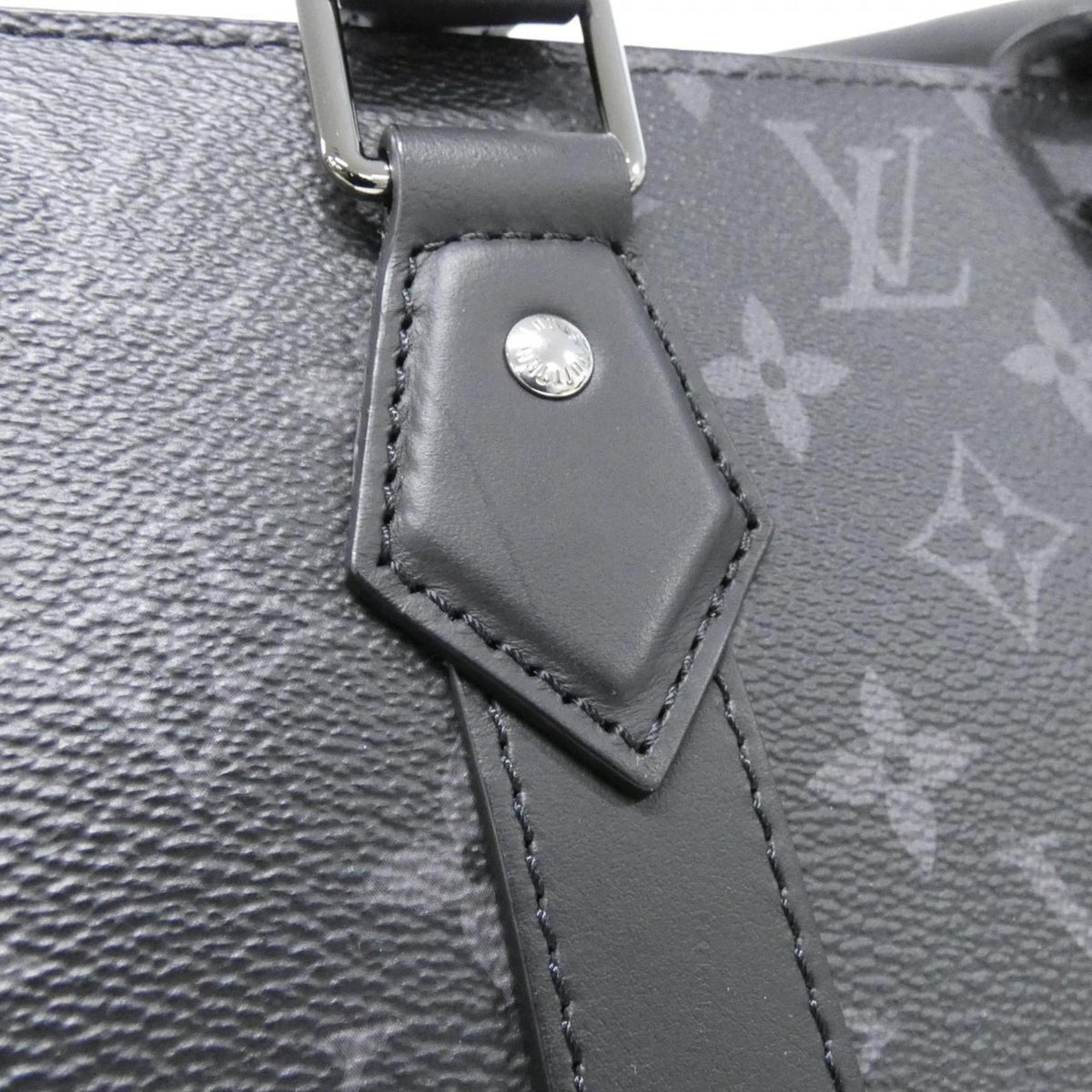 Louis Vuitton Black Coated Canvas Handbag (Pre-Owned)