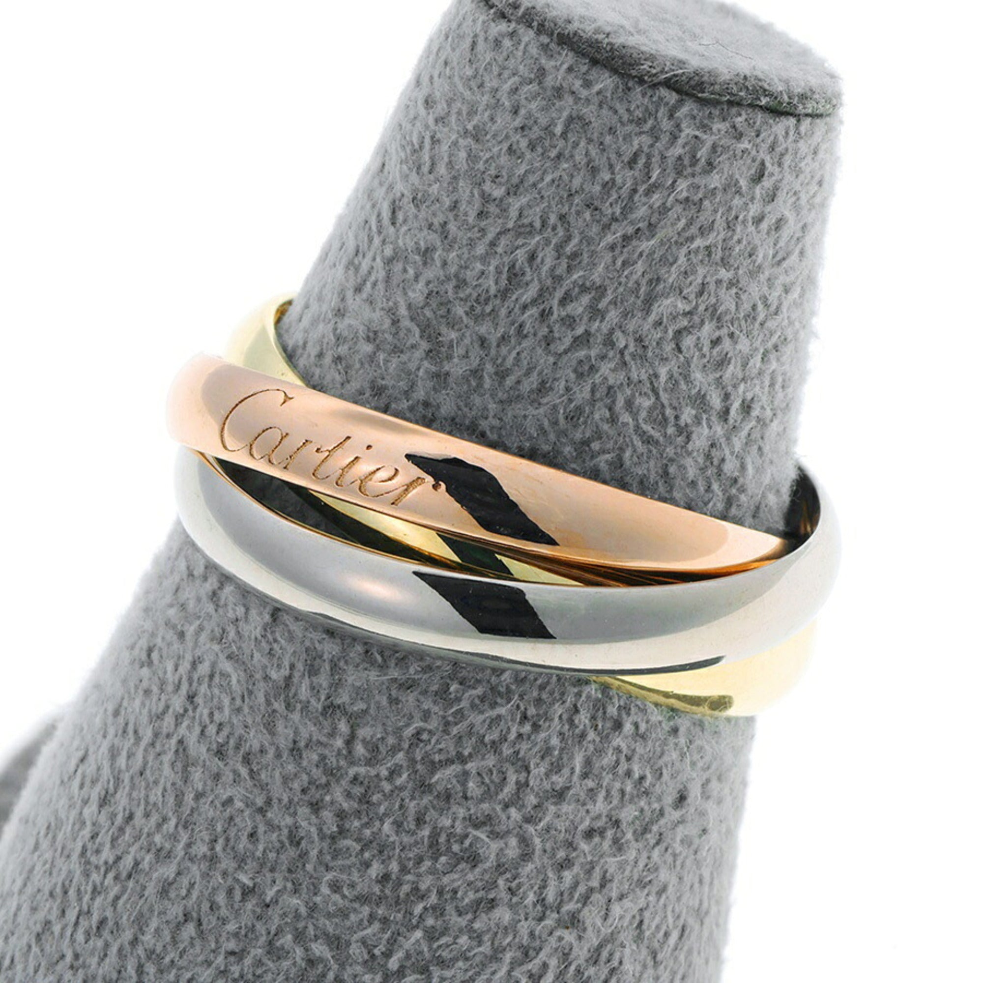 Cartier Pink Gold White Gold Yellow Gold Yellow Gold (18K) Pink Gold (18K) White Gold (18K) Band Ring (Pre-Owned)