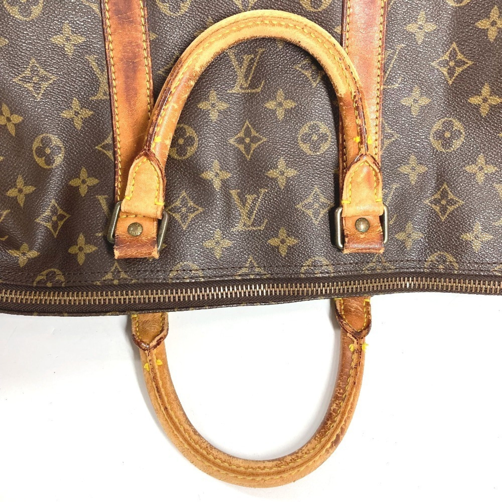 Louis Vuitton Brown Monogram Canvas Boston Bag Handbag (Pre-Owned)