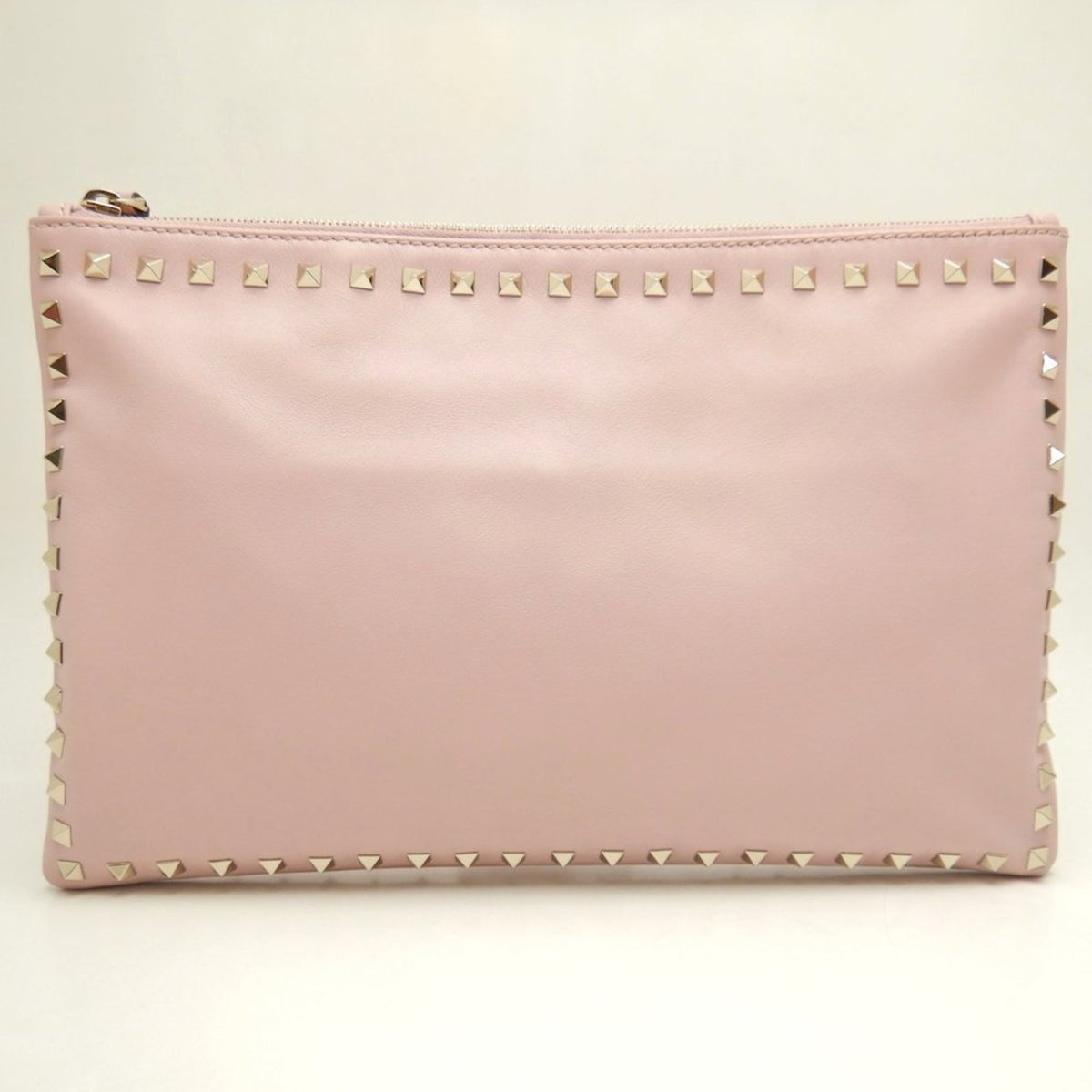 Valentino Pink Leather Clutch Bag (Pre-Owned)
