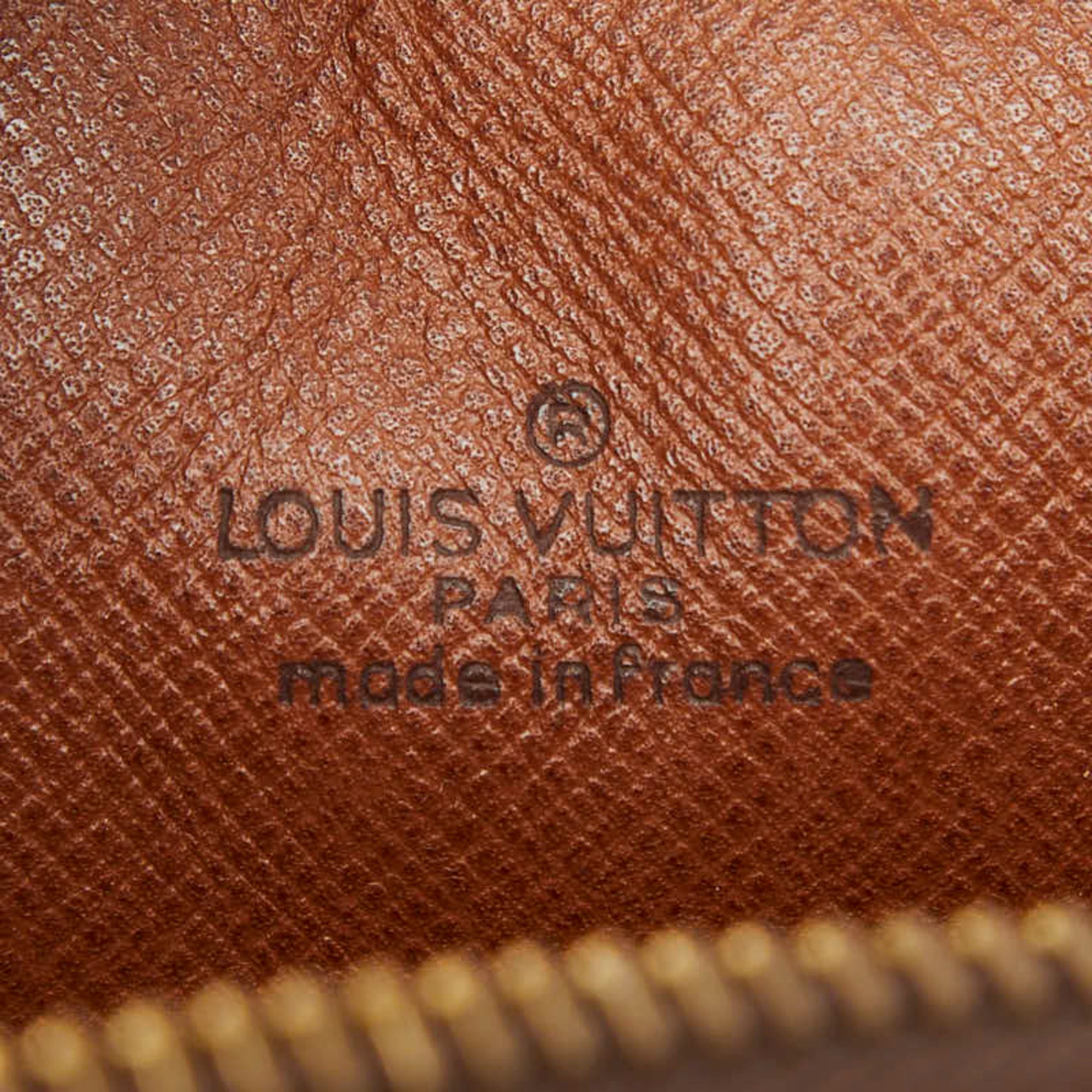 Louis Vuitton Brown Pvc Leather Clutch Bag (Pre-Owned)
