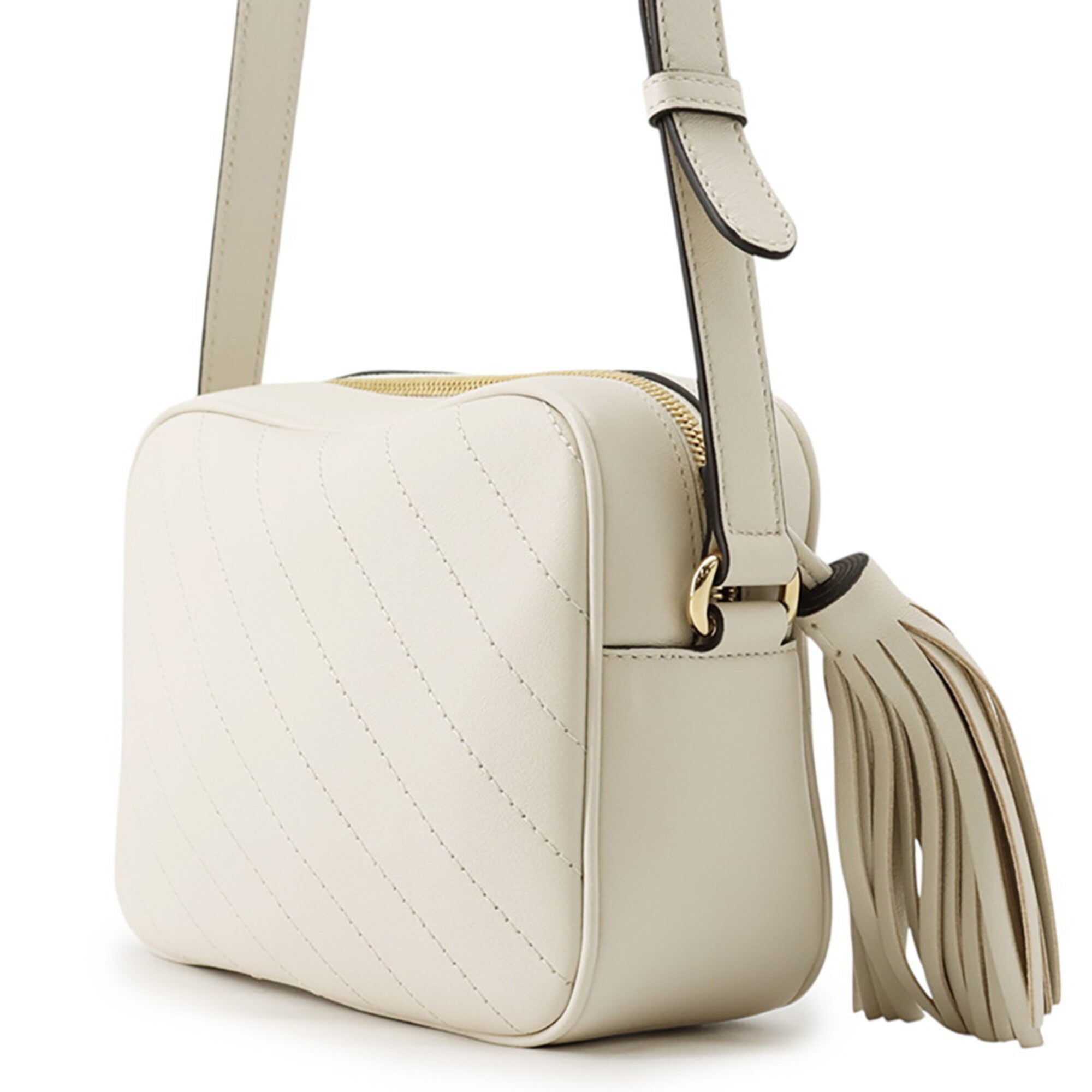 Gucci Ivory Leather Handbag Shoulder Bag (Pre-Owned)