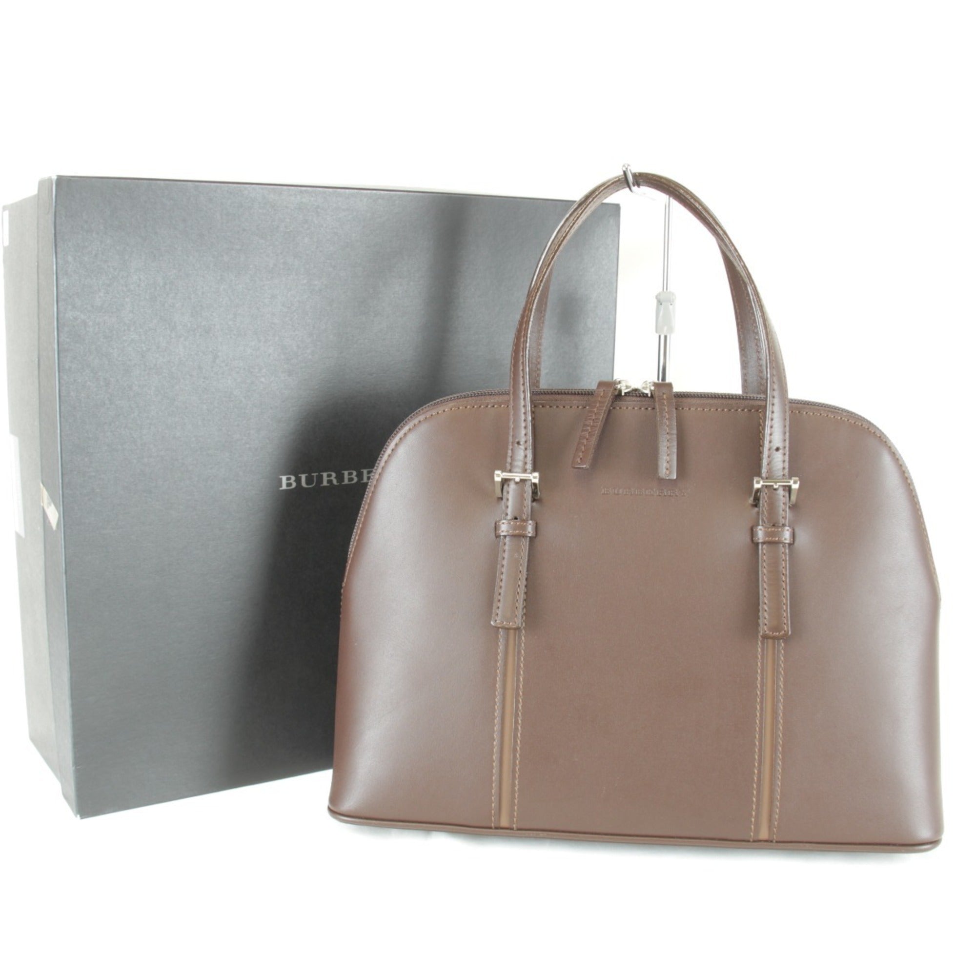 Burberry Brown Leather Handbag (Pre-Owned)
