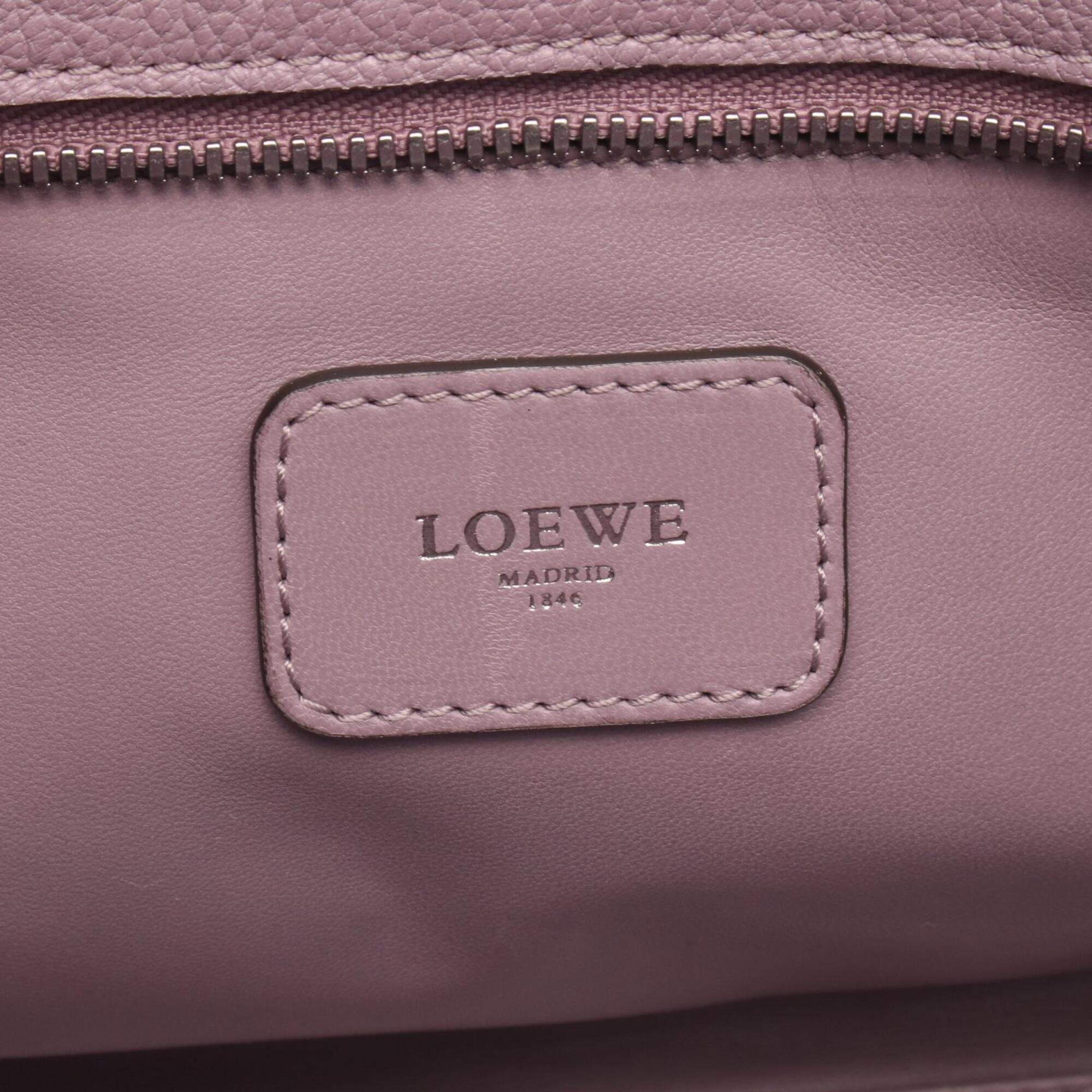 Loewe Pink Purple Leather Handbag (Pre-Owned)