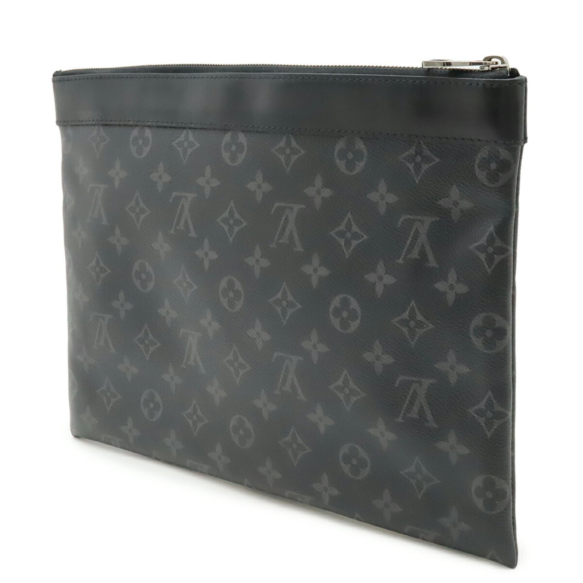 Louis Vuitton Monogram Eclipse Black Gray Monogram Eclipse Clutch Bag (Pre-Owned)