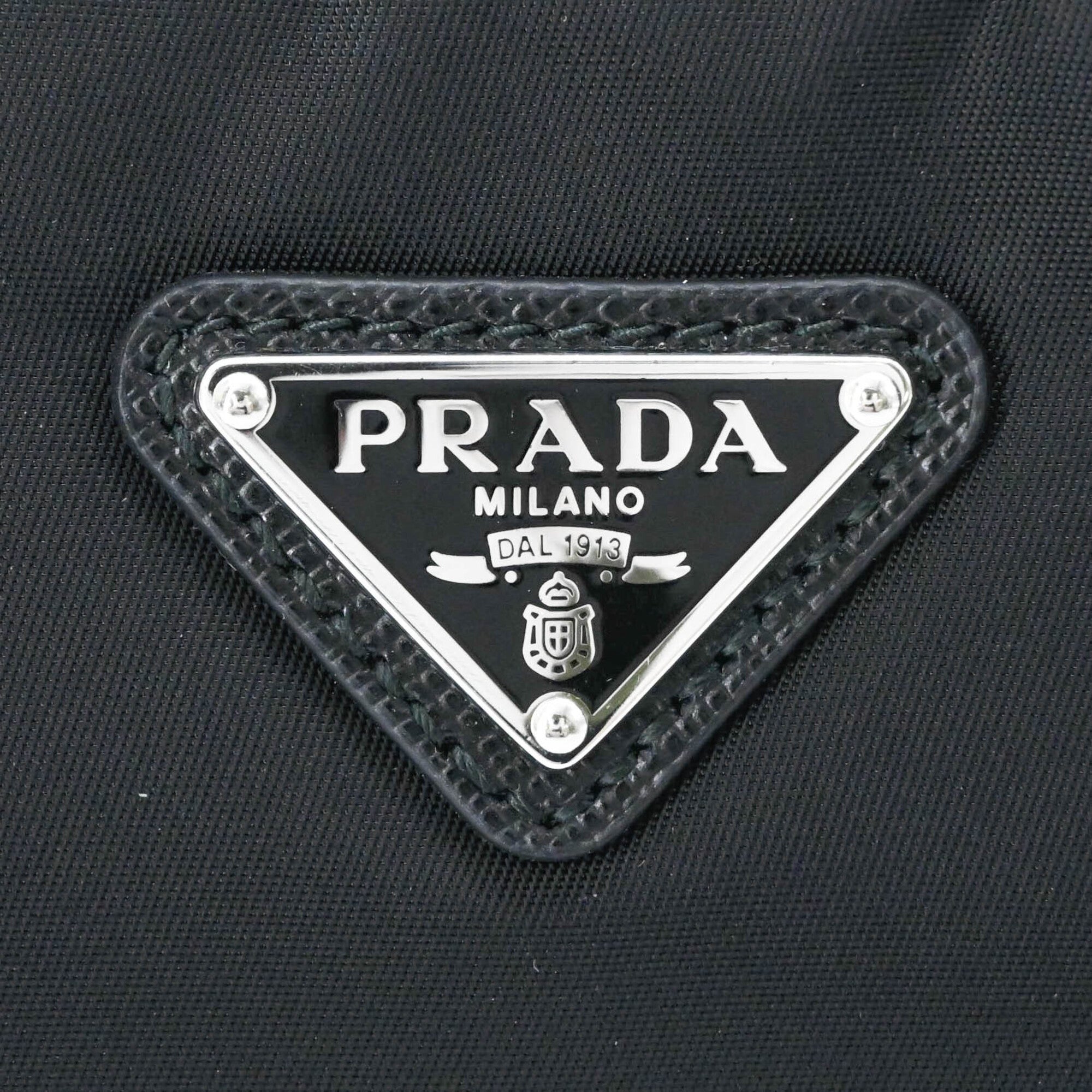 Prada Black Nylon Handbag Shoulder Bag (Pre-Owned)