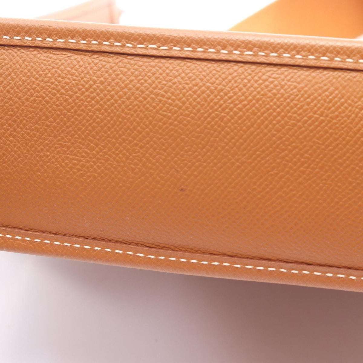 Hermes Brown Epsom Leather Handbag Shoulder Bag (Pre-Owned)