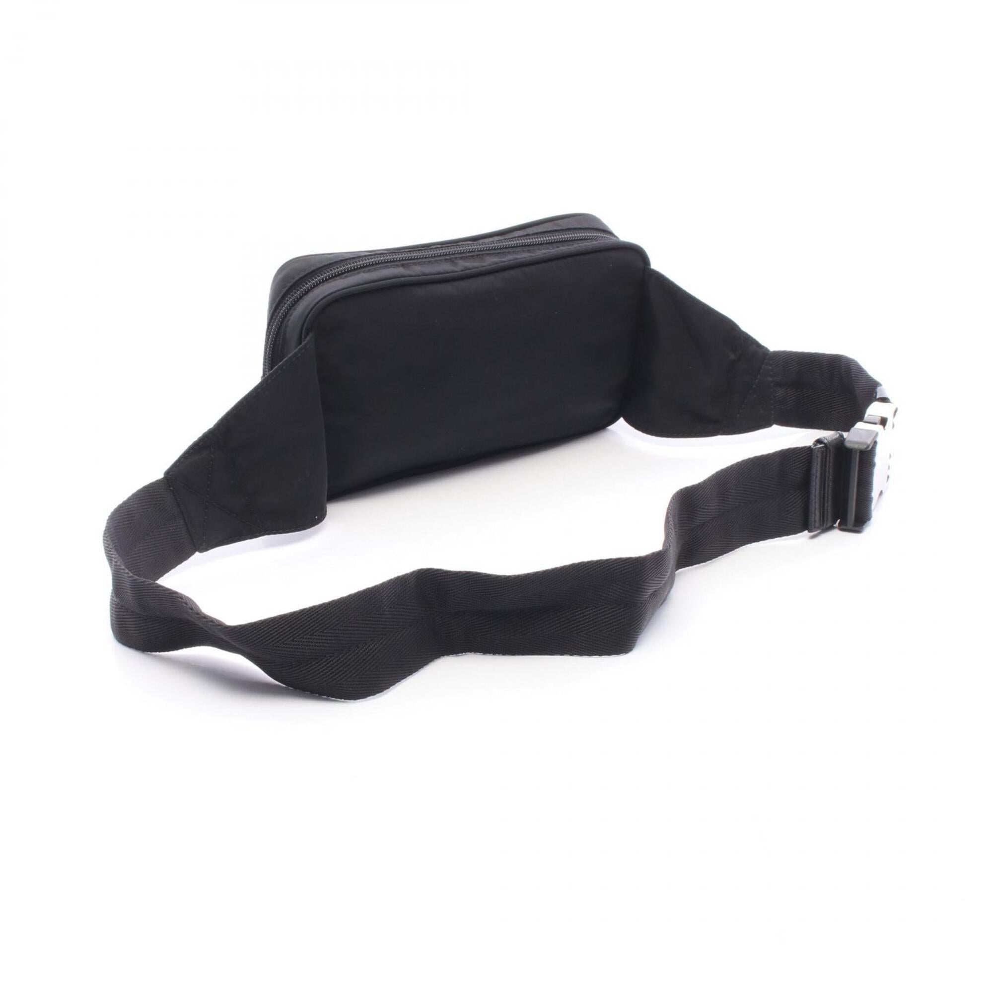 Prada Black Tessuto Leather Fanny Pack (Pre-Owned)