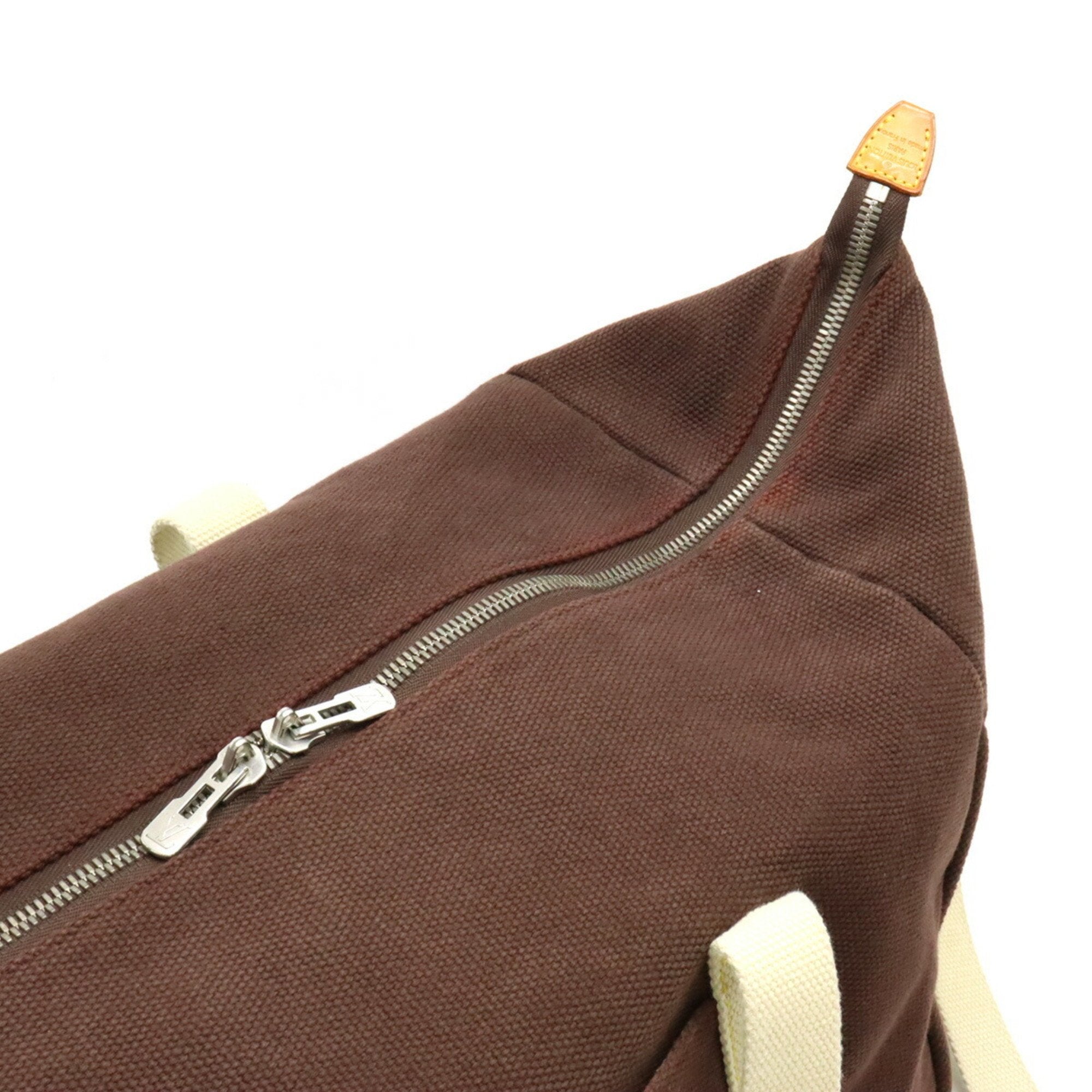 Louis Vuitton Moka Canvas Boston Bag Tote Bag (Pre-Owned)