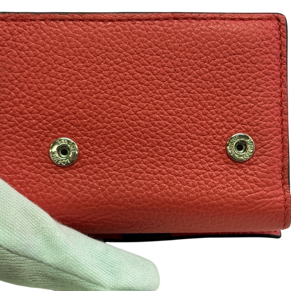Loewe Brown Pink Leather Wallet (Tri-Fold) (Pre-Owned)