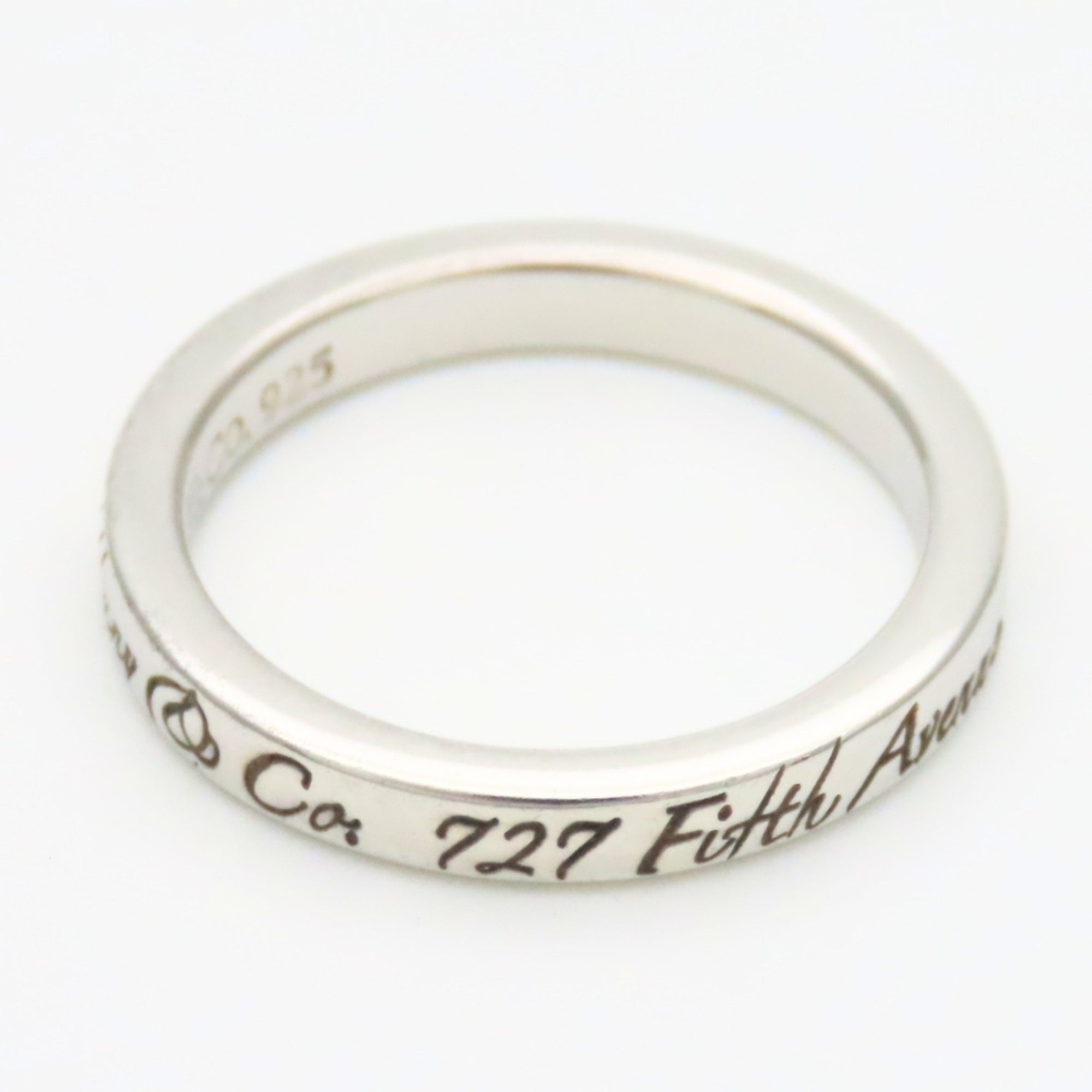 Tiffany Silver Silver 925 Band Ring (Pre-Owned)