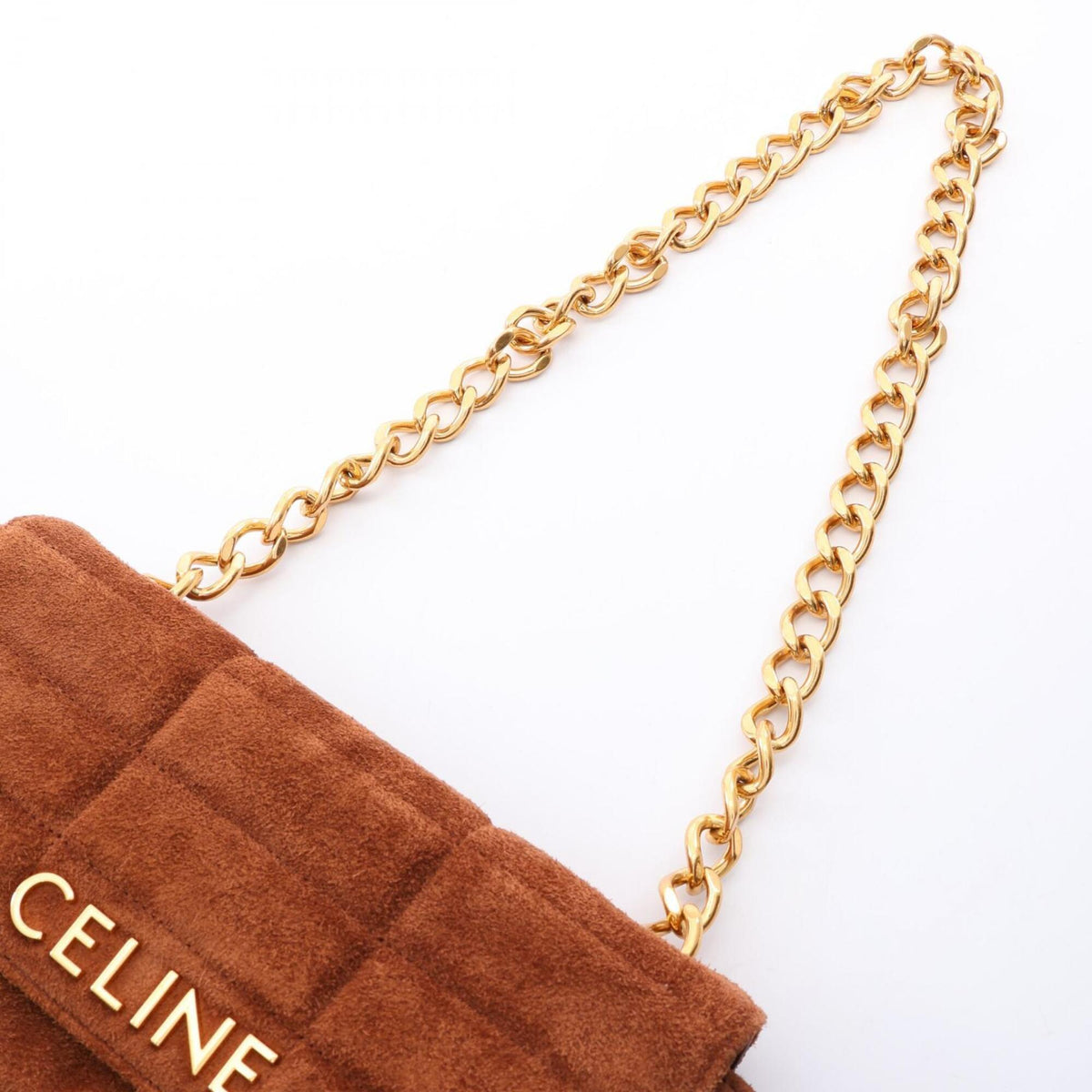 Celine Brown Suede Shoulder Bag (Pre-Owned)