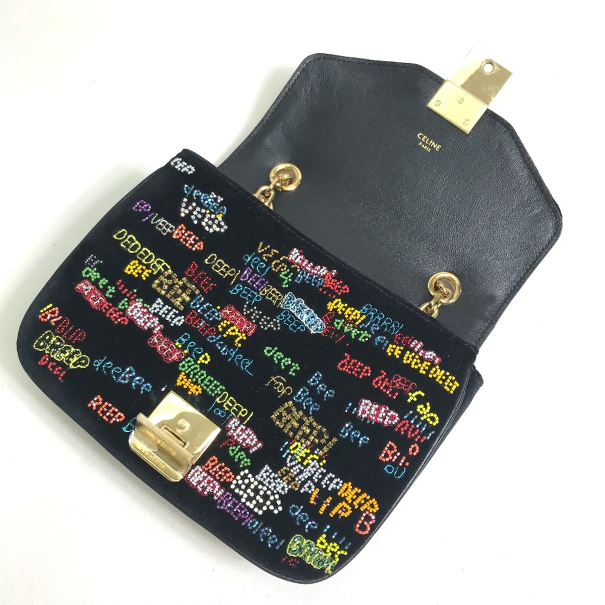 Celine Black Leather Shoulder Bag (Pre-Owned)