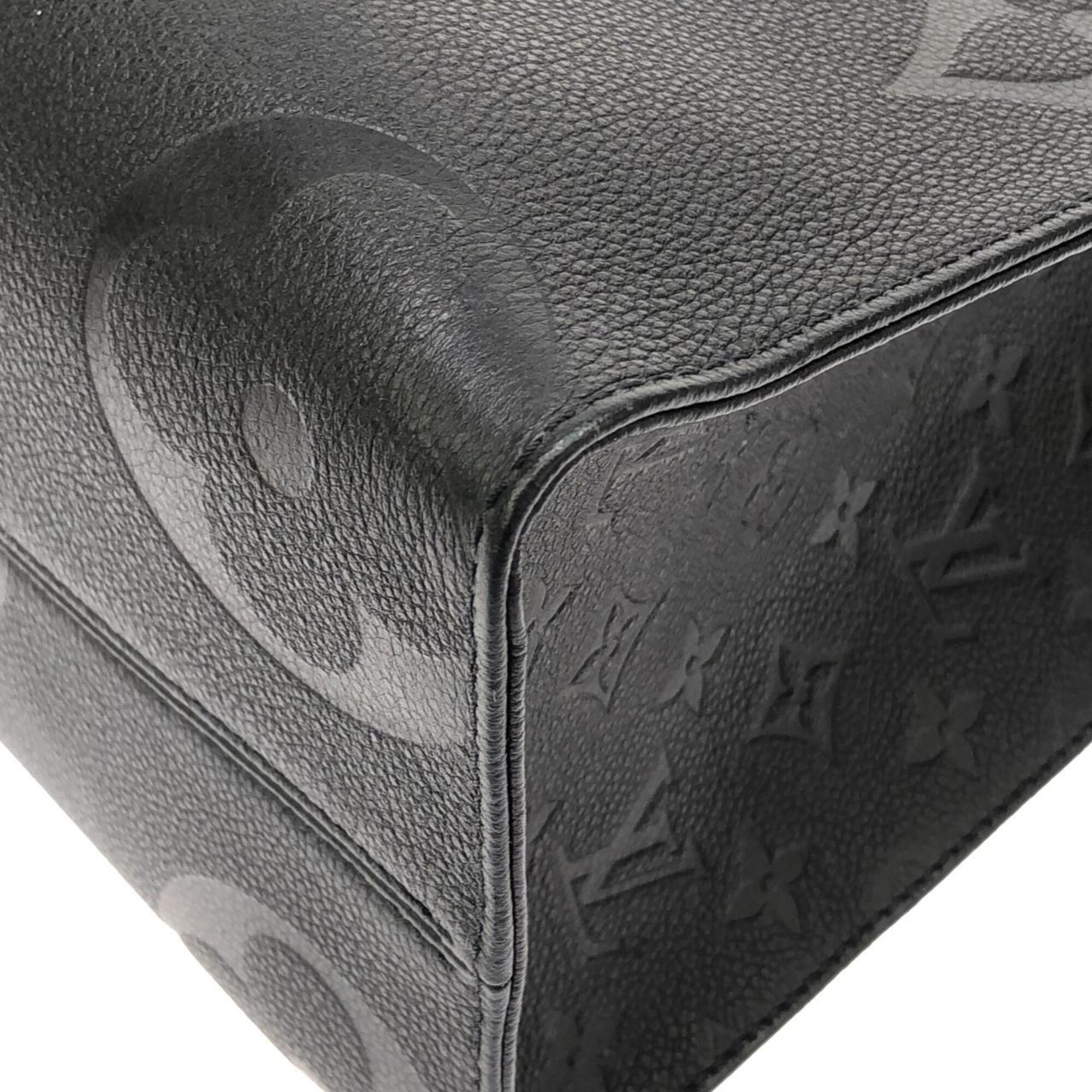 Louis Vuitton Black Leather Handbag (Pre-Owned)