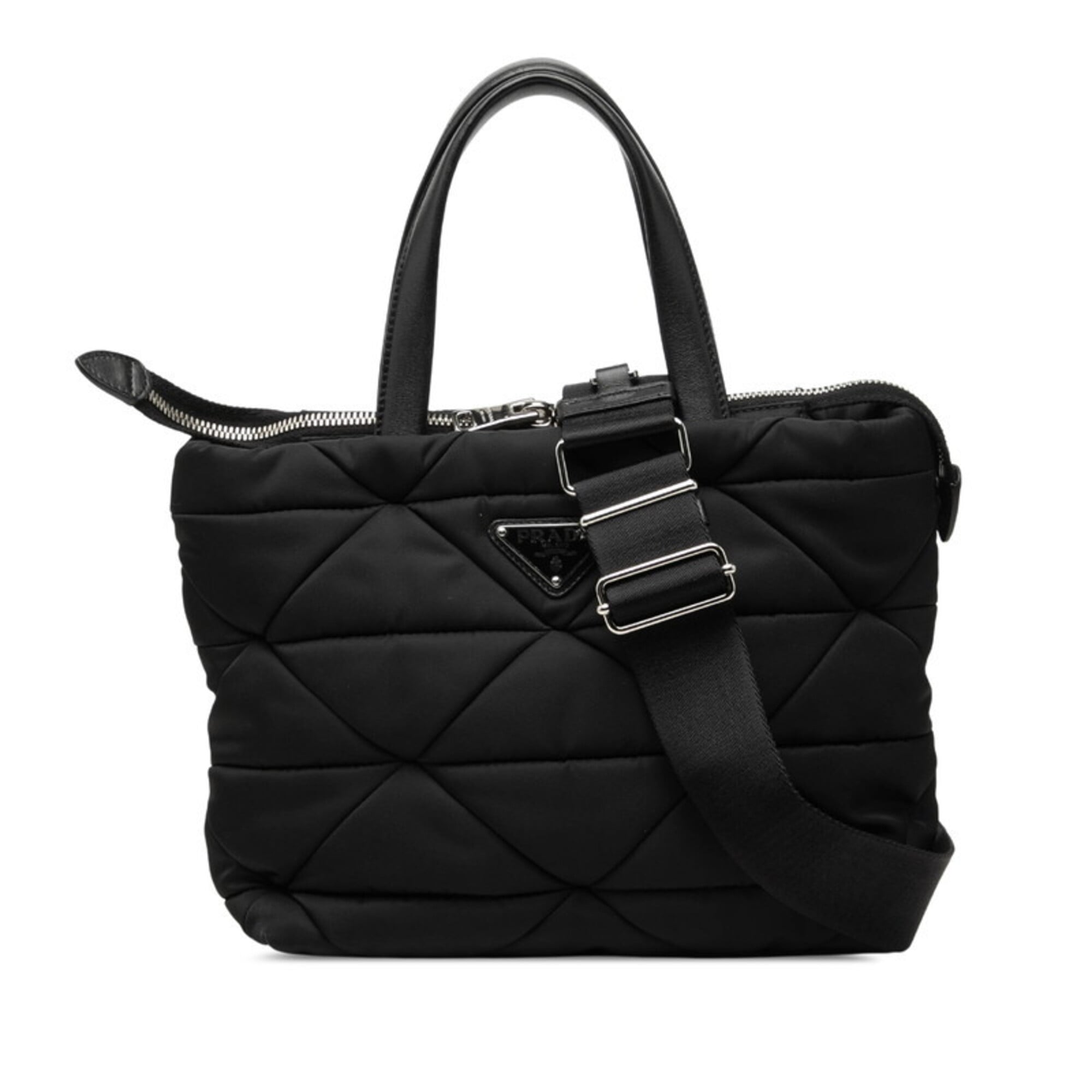 Prada Black Nylon Shoulder Bag Tote Bag (Pre-Owned)