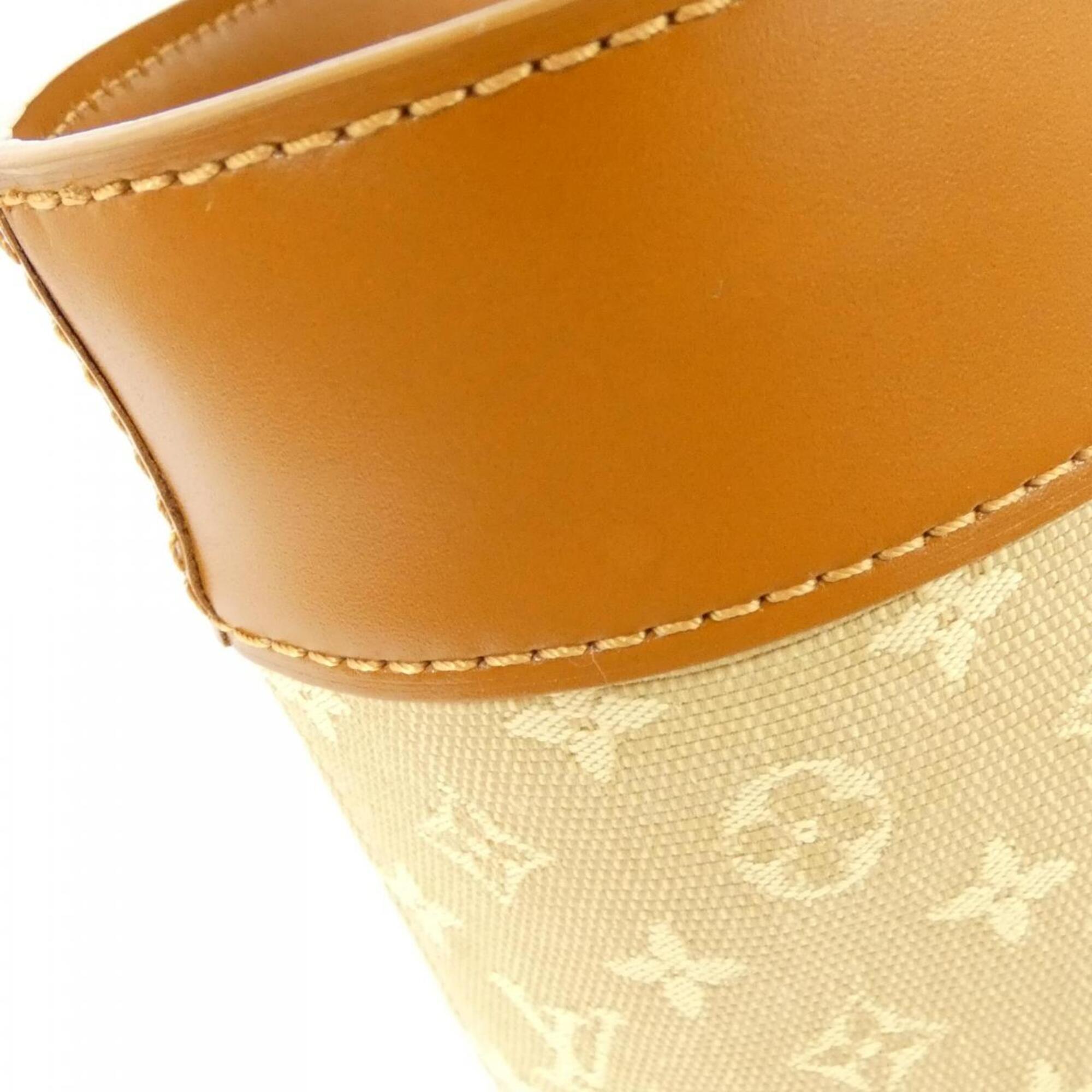 Louis Vuitton Monogram Mini Beige Canvas Shoulder Bag (Pre-Owned)