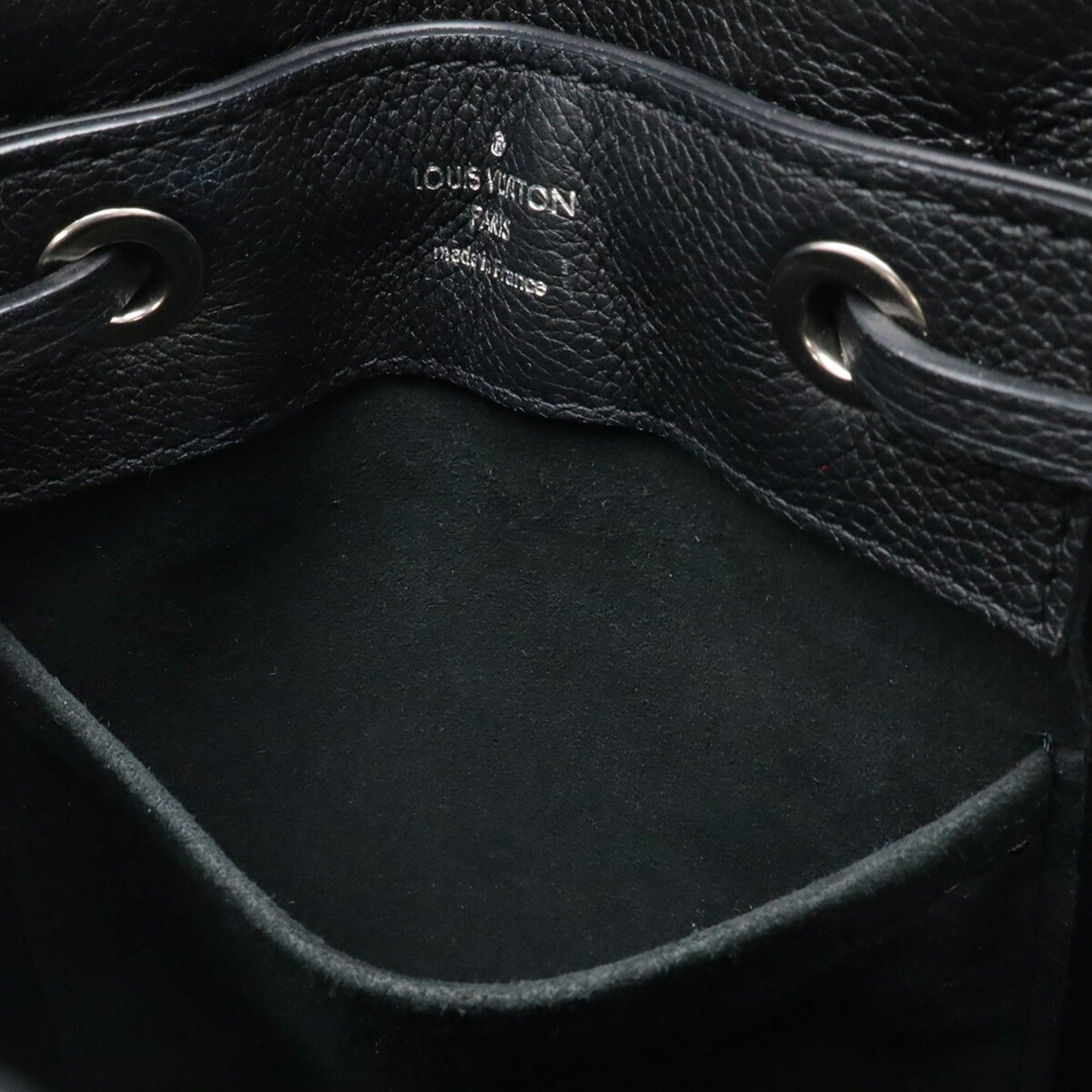 Louis Vuitton Black Noir Leather Backpack Handbag Shoulder Bag (Pre-Owned)
