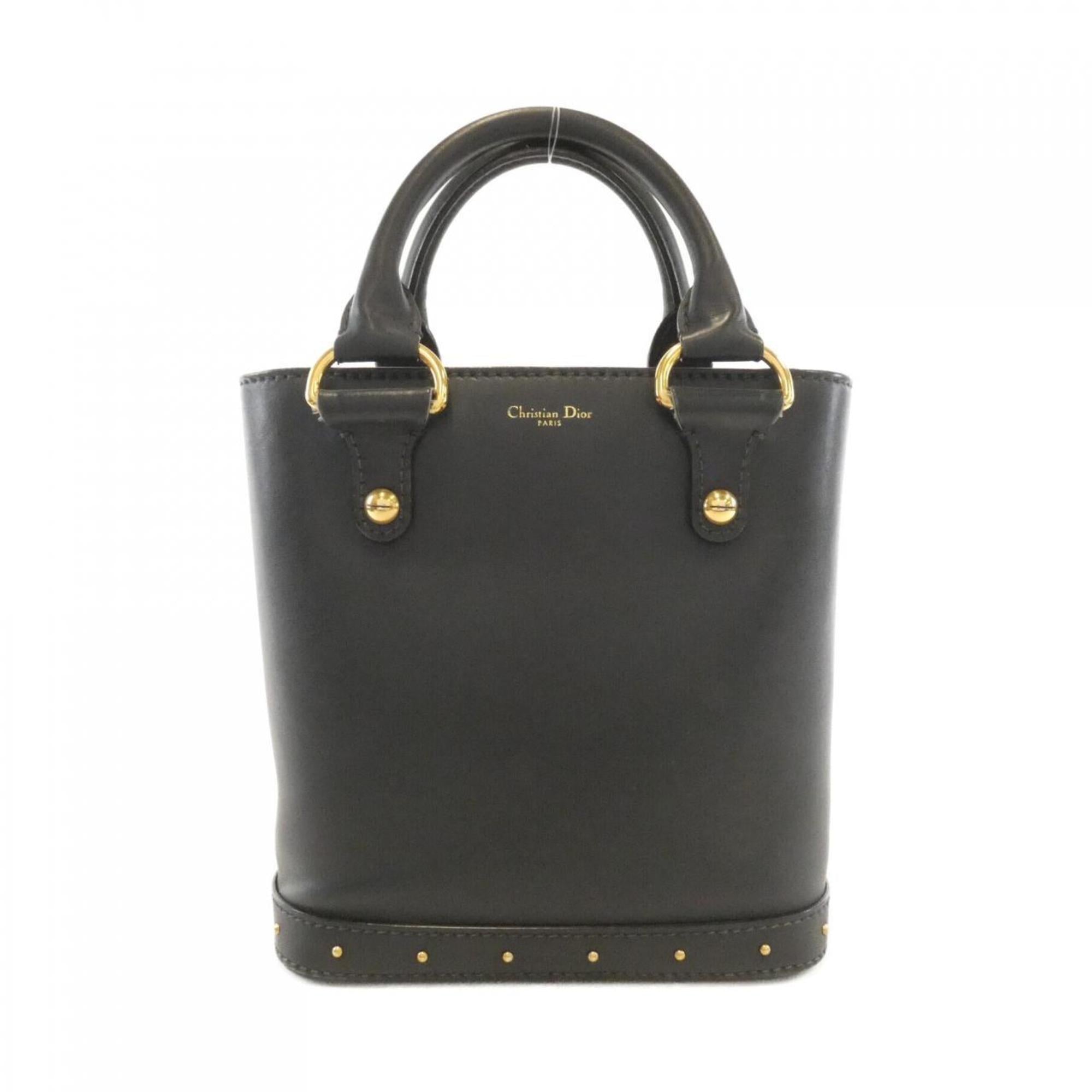 Christian Dior Black Leather Handbag (Pre-Owned)