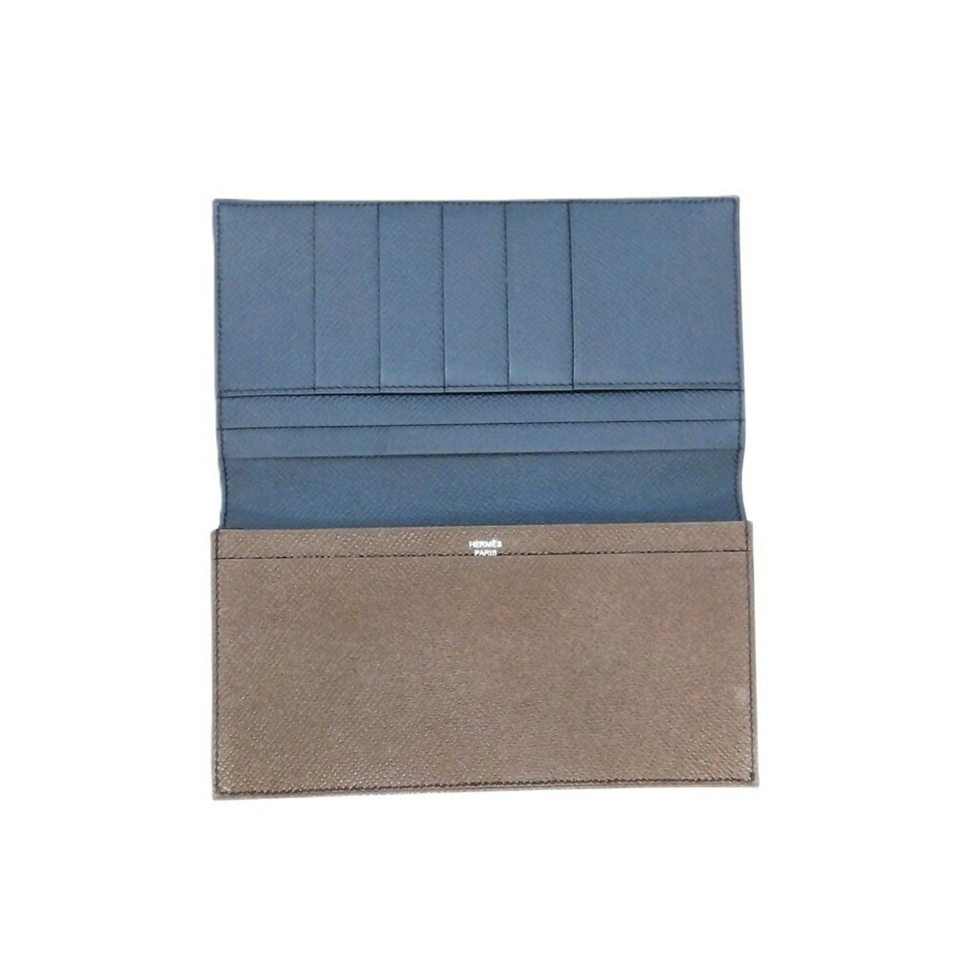 Hermes Purple Epsom Leather Bill Wallet (Bi-Fold) (Pre-Owned)