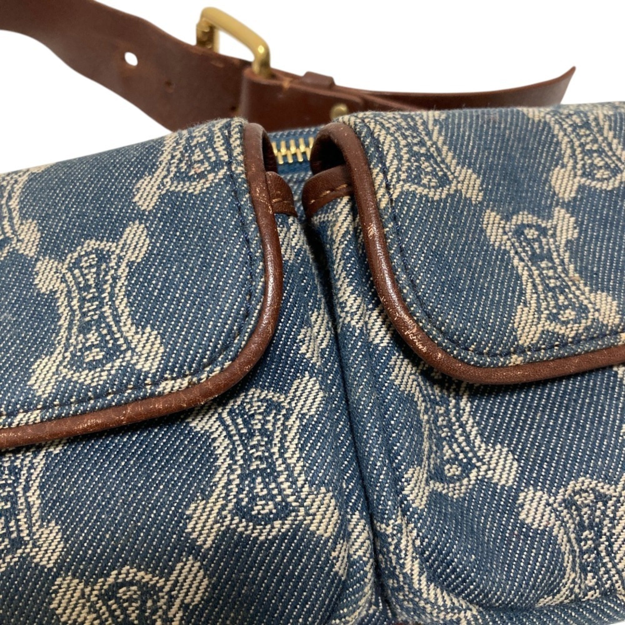 Celine Macadam Blue Denim Fanny Pack (Pre-Owned)