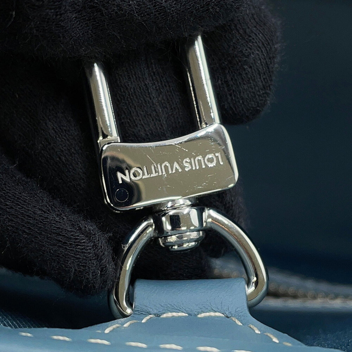 Louis Vuitton Blue Monogram Monogram Handbag Tote Bag (Pre-Owned)