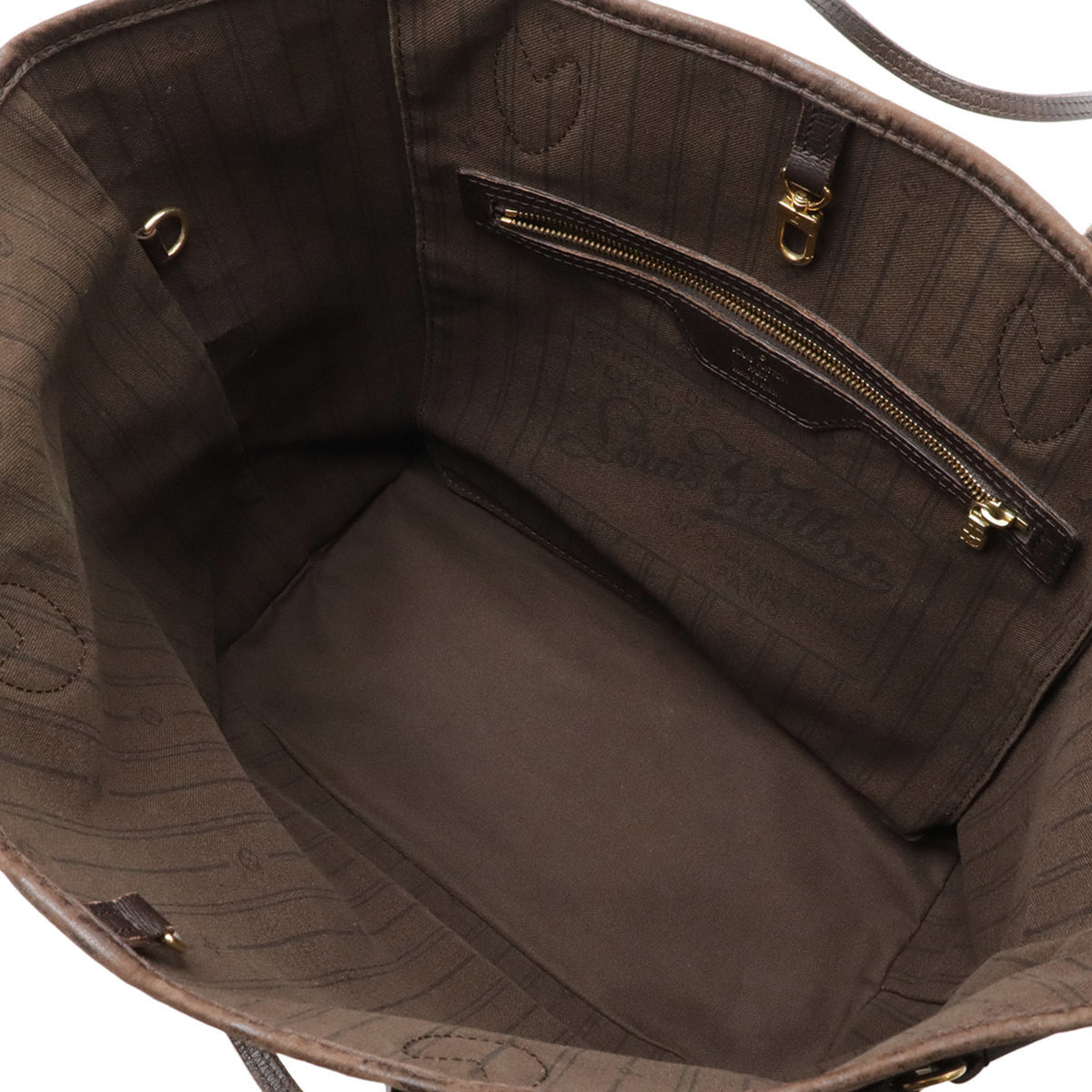 Louis Vuitton Fusain Canvas Leather Shoulder Bag Tote Bag (Pre-Owned)