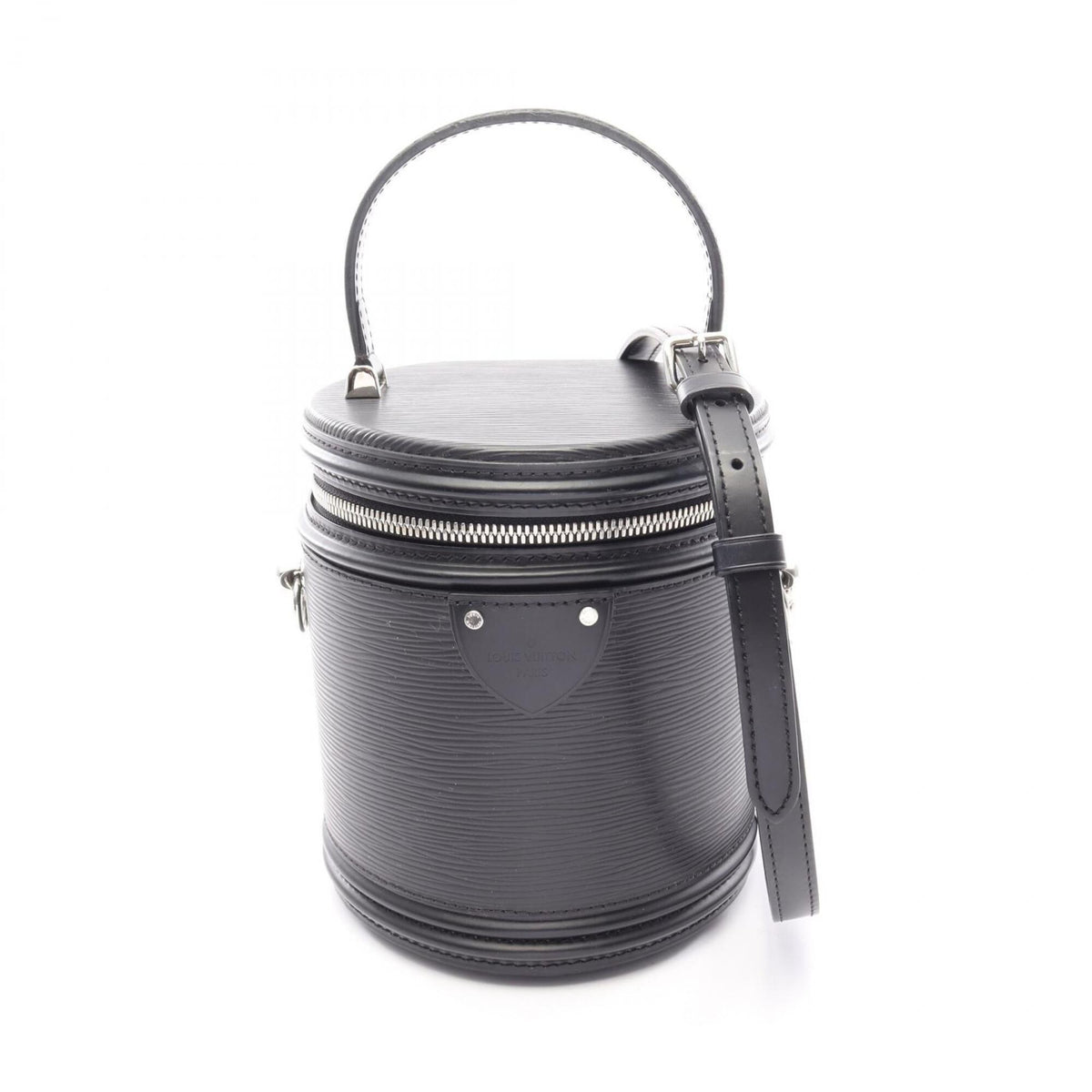 Louis Vuitton Black Leather Handbag (Pre-Owned)