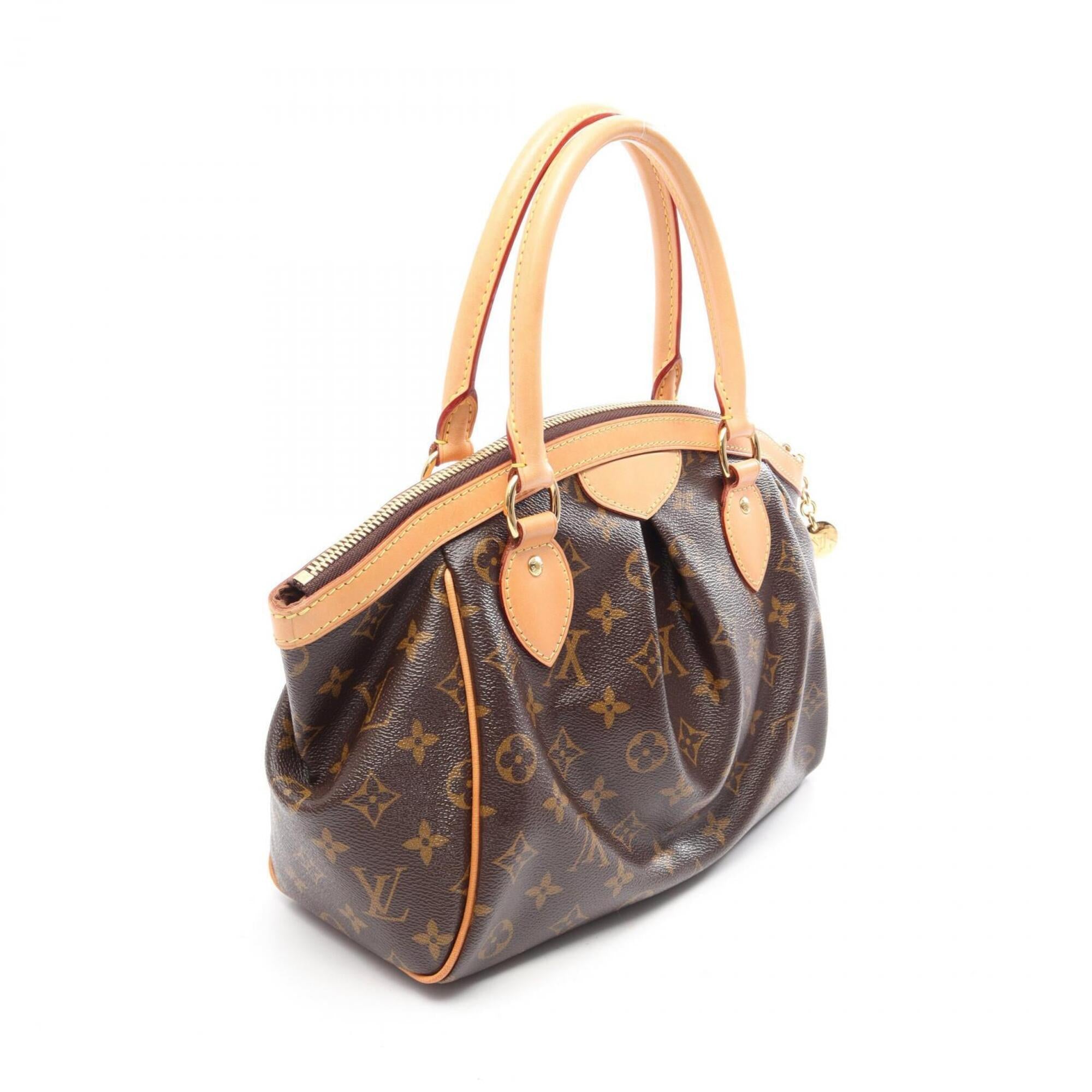 Louis Vuitton Brown Pvc Coated Canvas Leather Handbag (Pre-Owned)