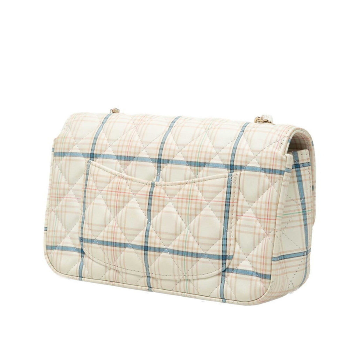 Chanel Gold Ivory Multi-Color Leather Shoulder Bag (Pre-Owned)