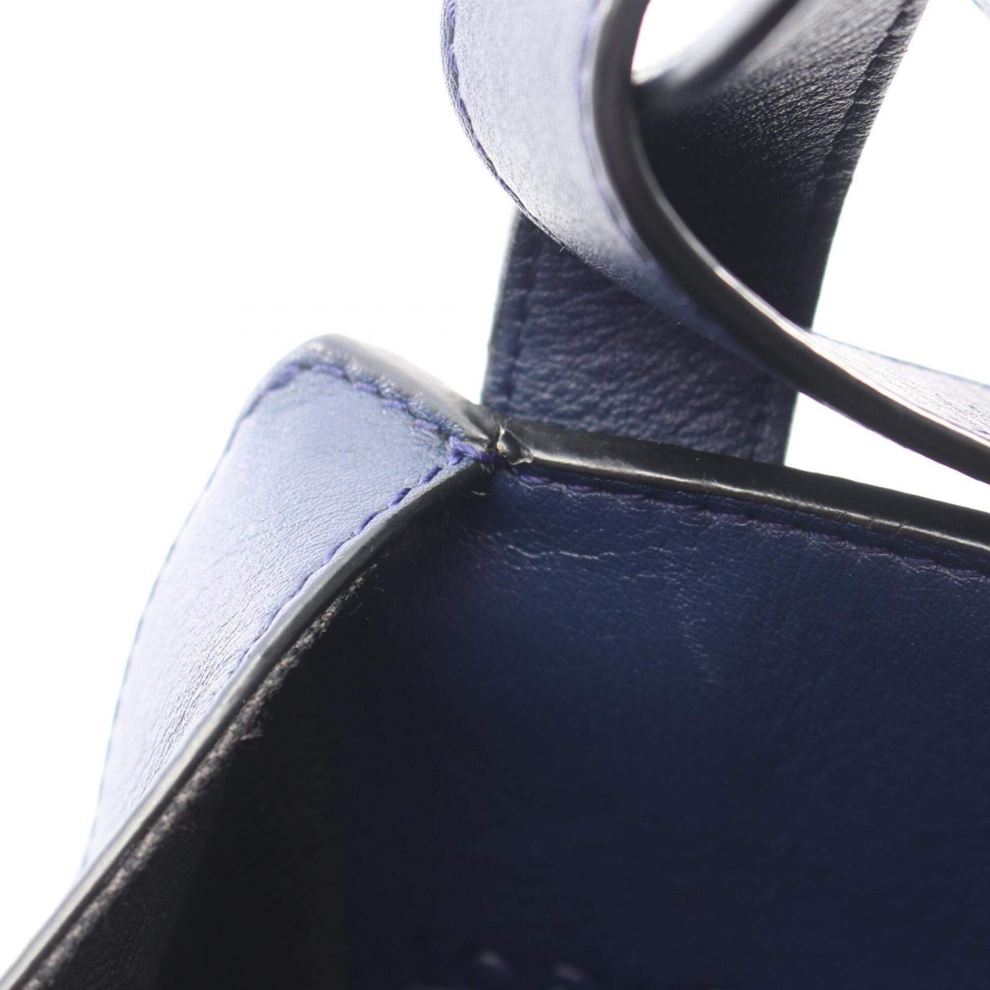 Loewe Hammock Navy Leather Handbag (Pre-Owned)