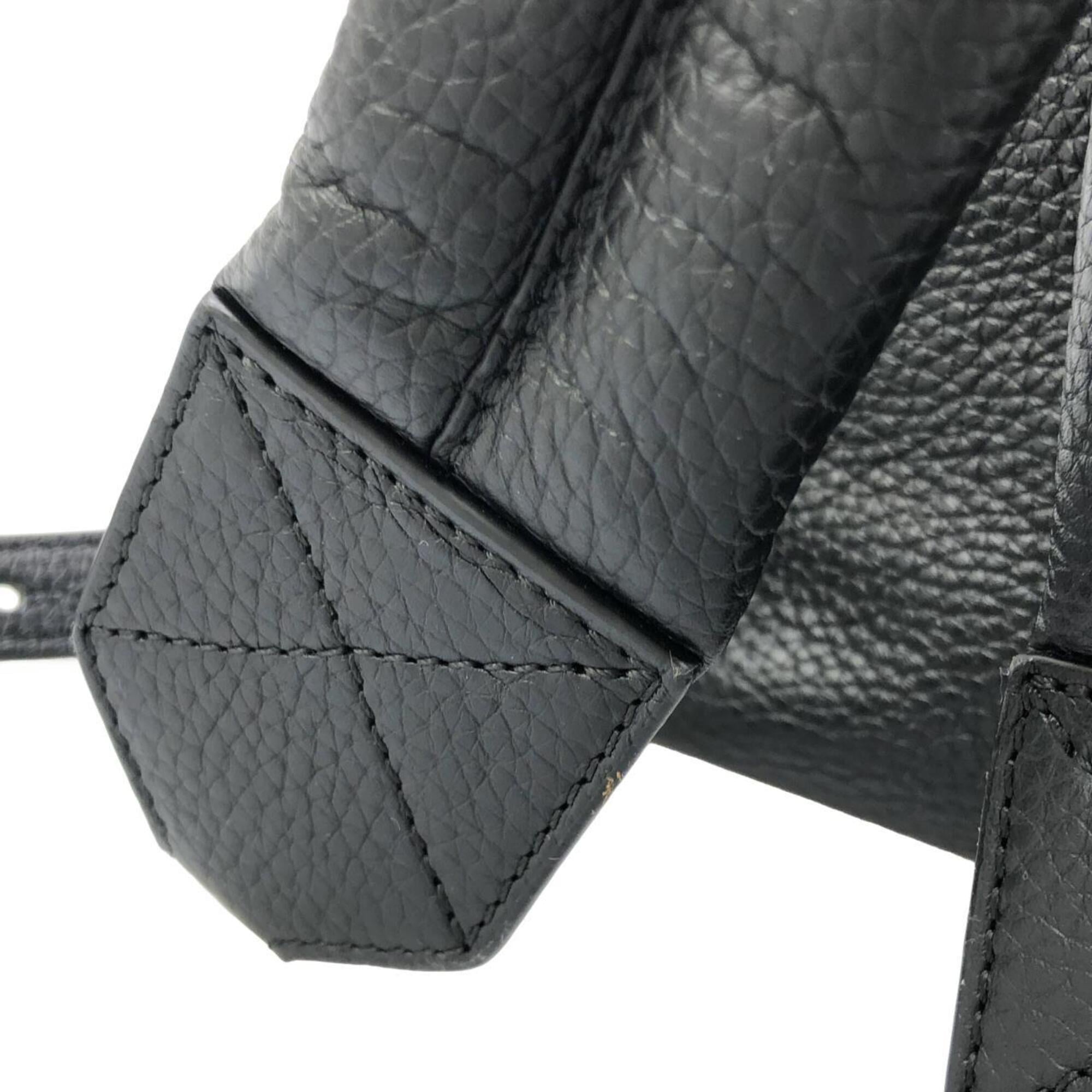 Louis Vuitton Black Leather Backpack (Pre-Owned)