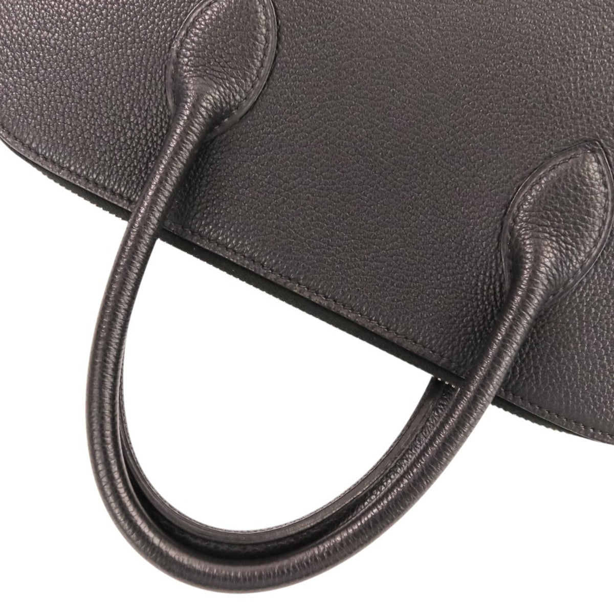 Hermes Black Leather Handbag (Pre-Owned)