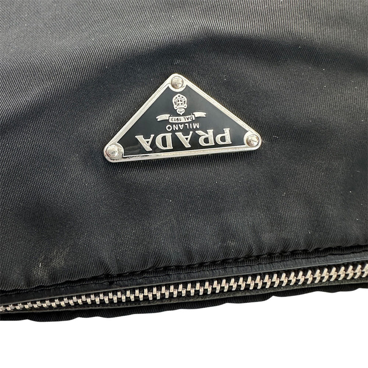 Prada Black Nylon Handbag Shoulder Bag (Pre-Owned)