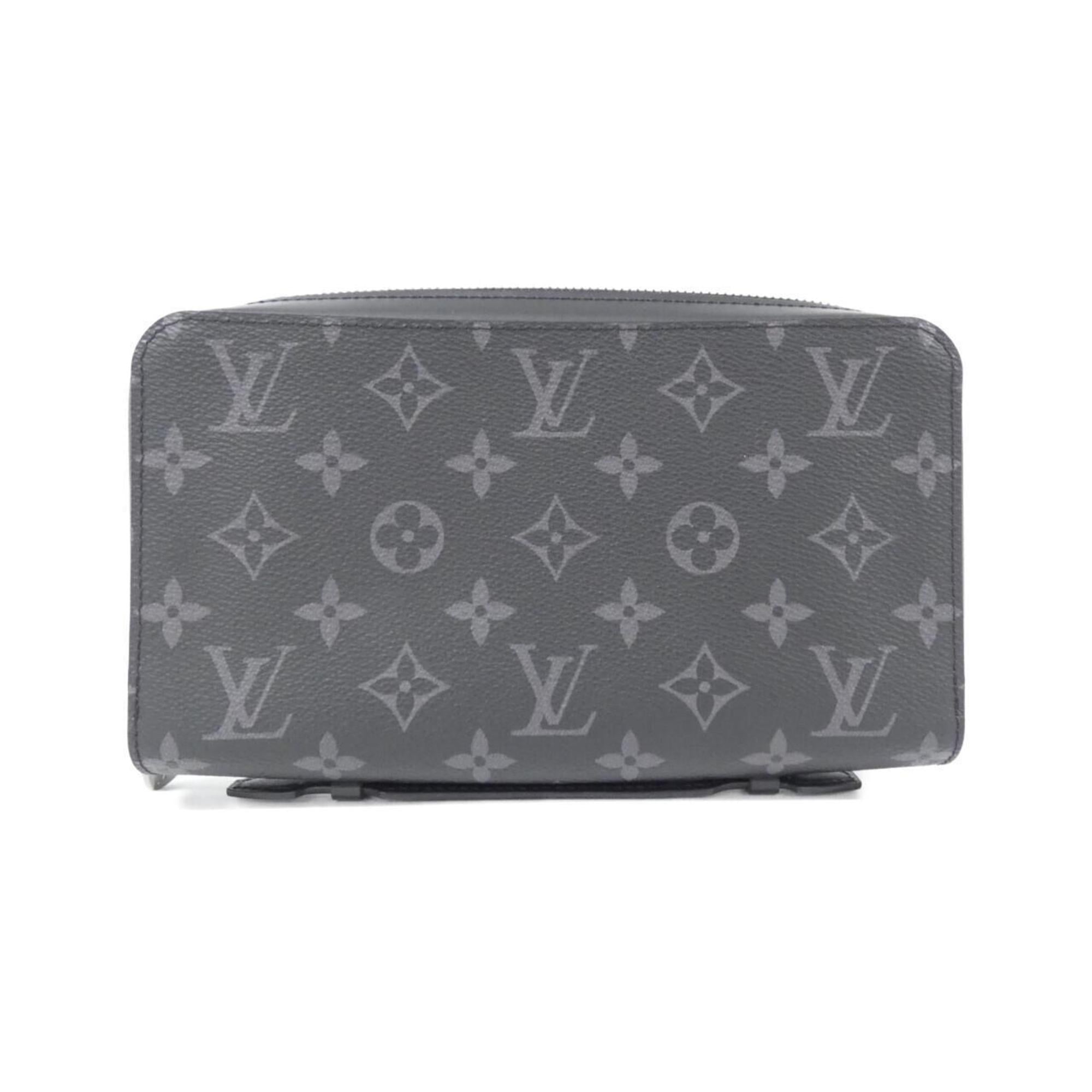 Louis Vuitton Black Coated Canvas Long Wallet (Bi-Fold) (Pre-Owned)