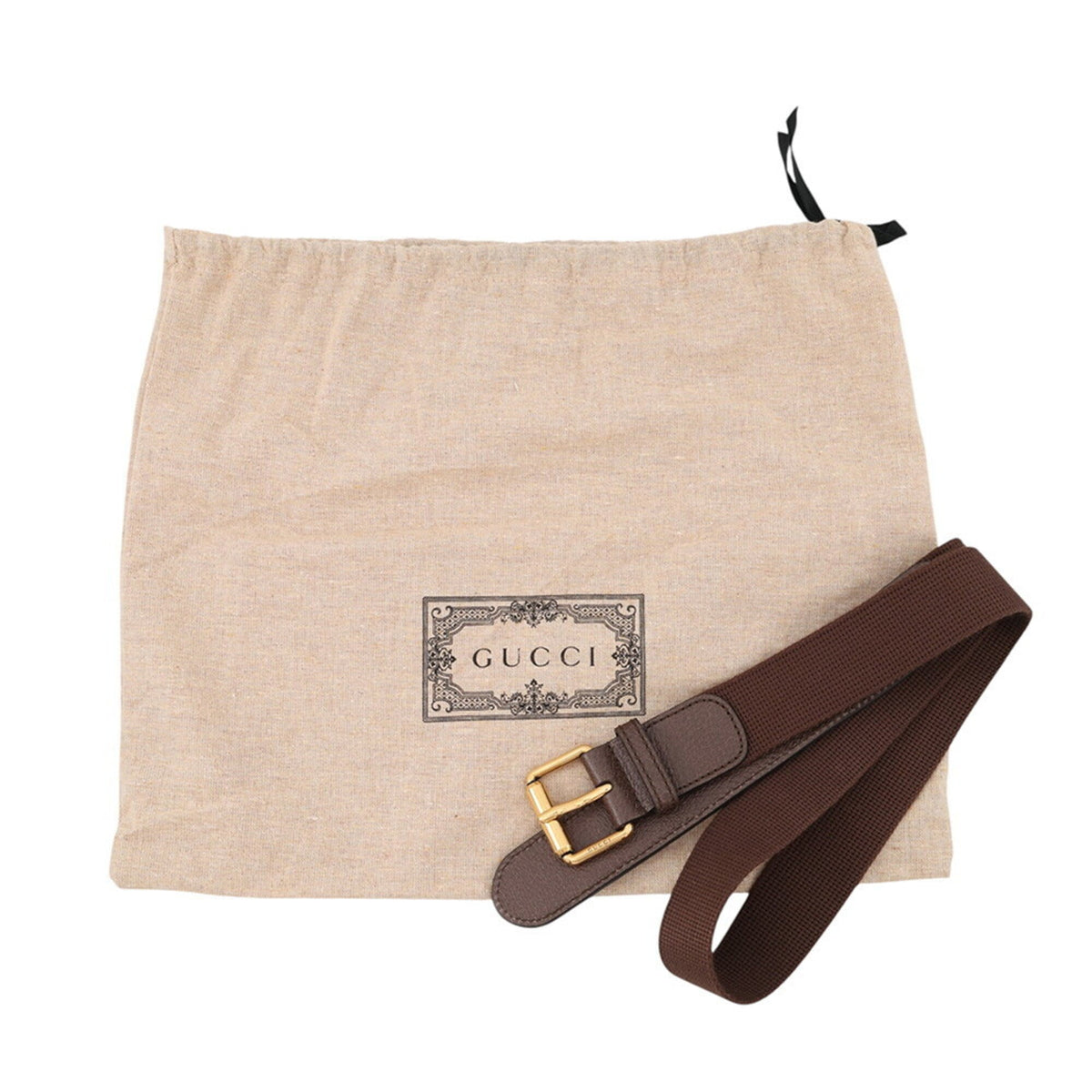 Gucci Brown Multi-Color Leather Fanny Pack Sling Bag (Pre-Owned)