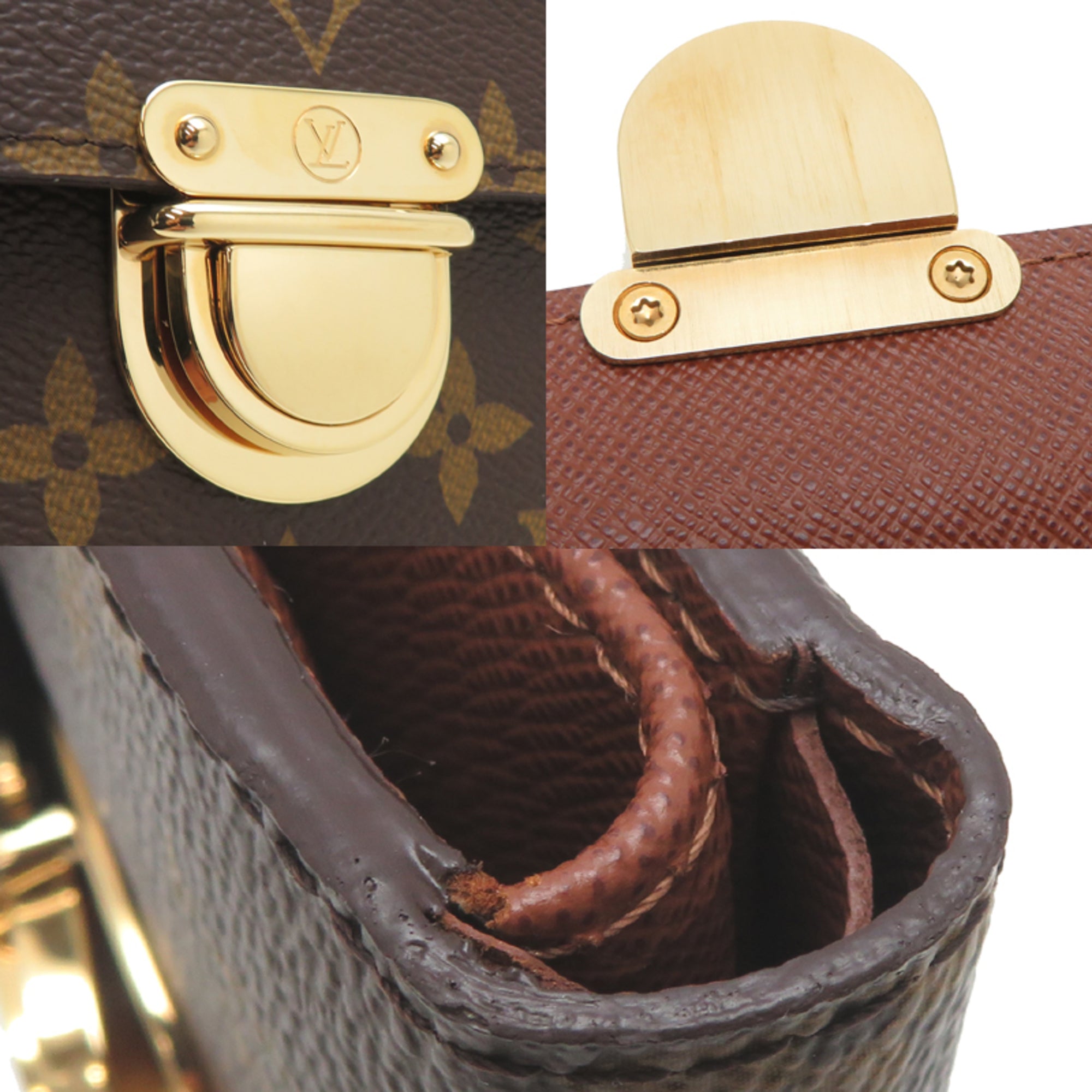 Louis Vuitton Brown Monogram Wallet (Tri-Fold) (Pre-Owned)