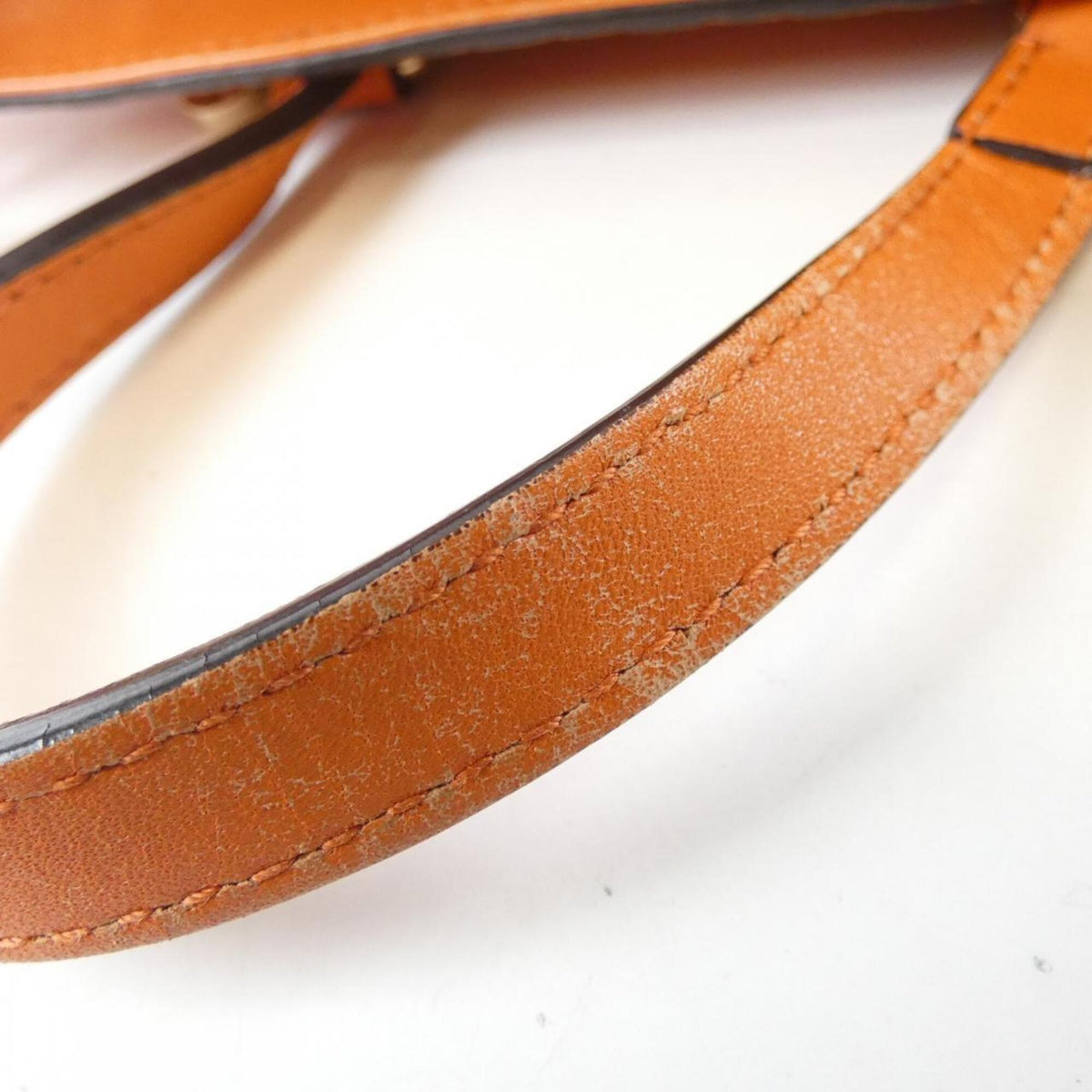Gucci Orange Micro Gg Leather Handbag (Pre-Owned)